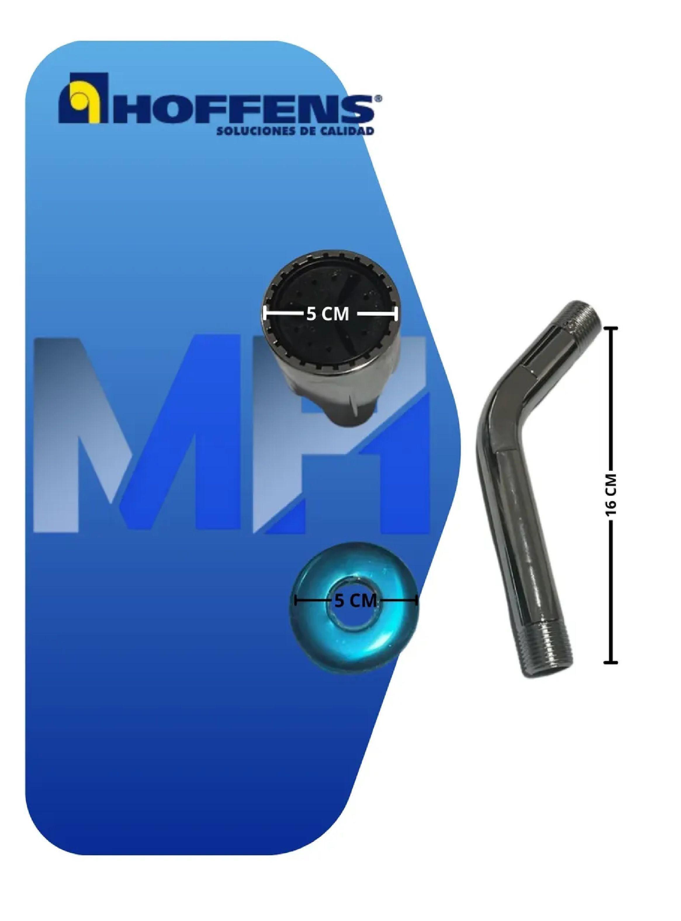 Ducha Movil Cromada Estandar Cabezal Movil Hilo Universal-4