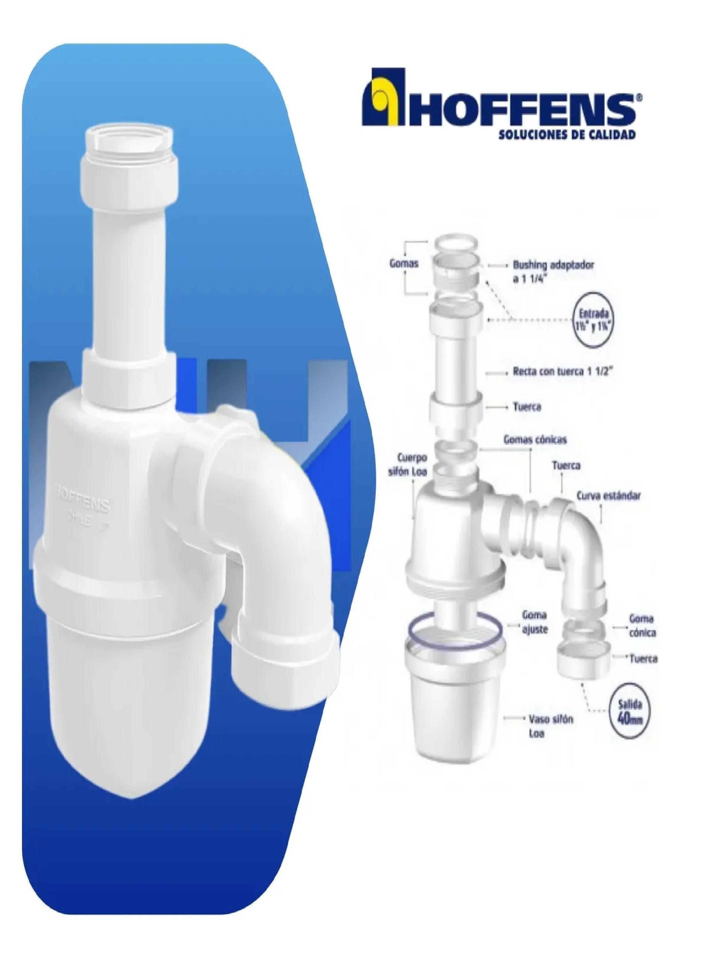 Sifon Lavaplatos Loa Salida Curva 1 1/2 Y 1 1/4 Certificado-4