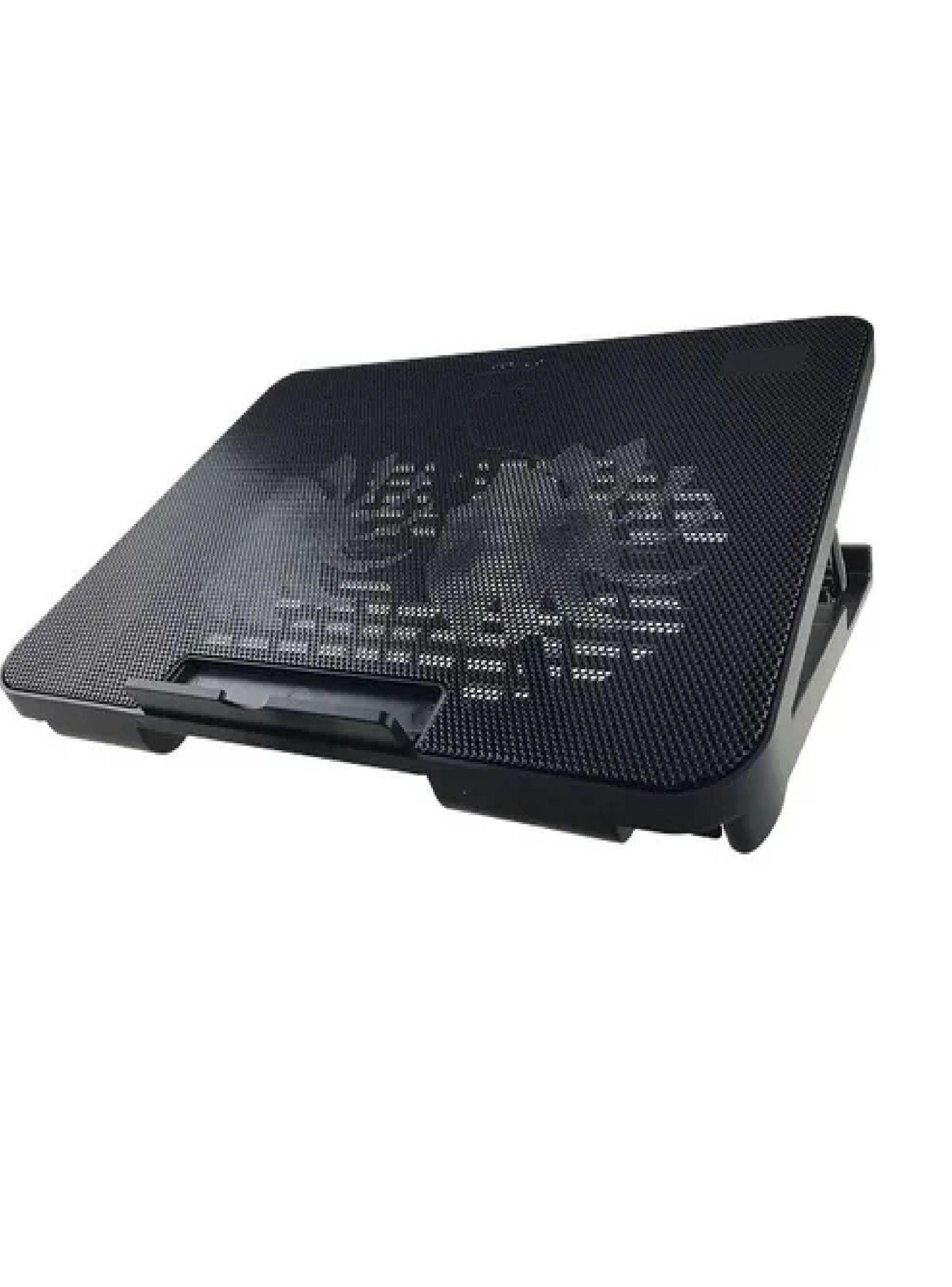 Soporte Notebook Cooler Ventilador Enfriador Pc Negro Led-4