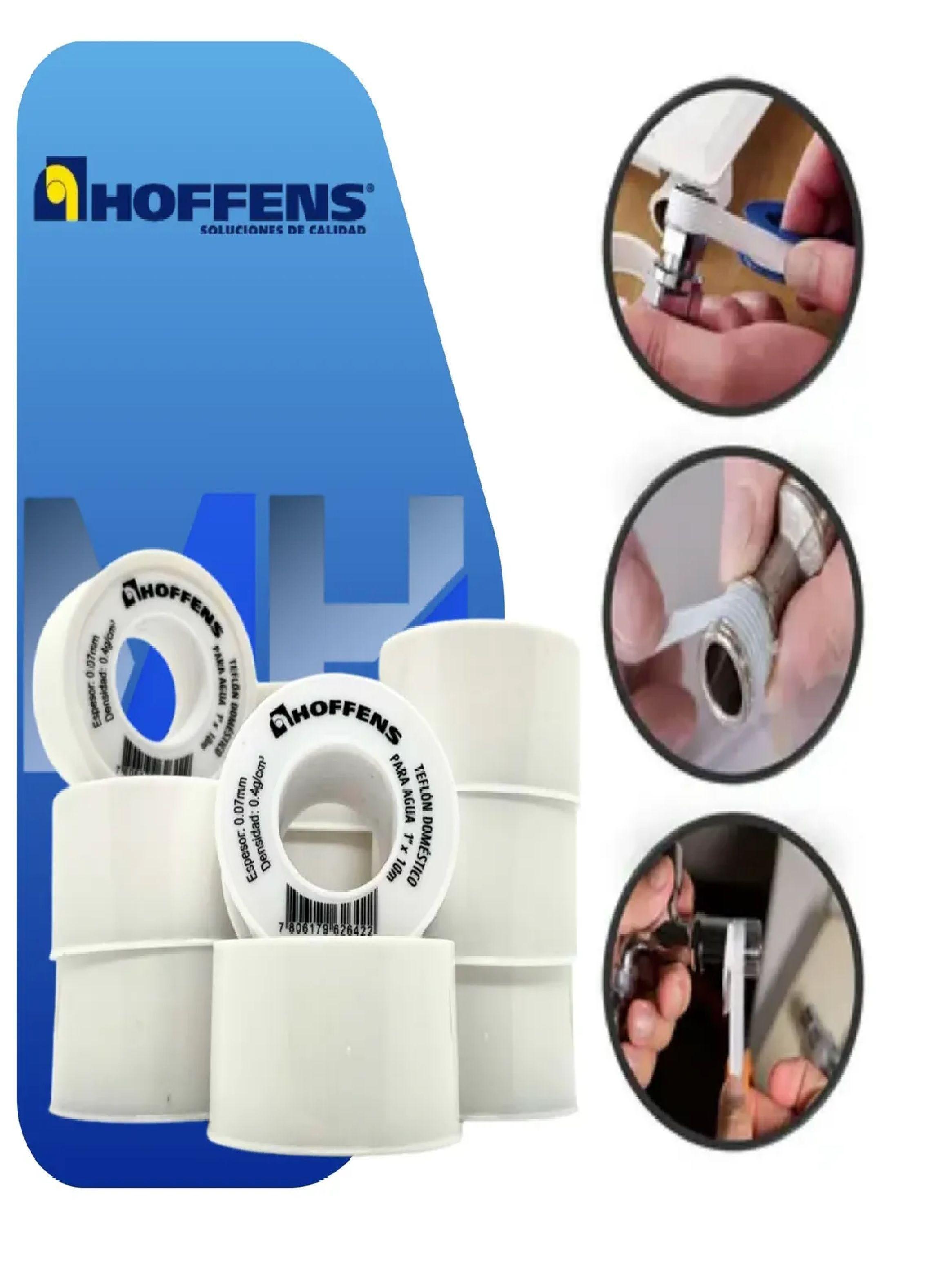 Cinta Teflon Hoffens 1 Pulgada X 10 Metros Sello Hermetico-1