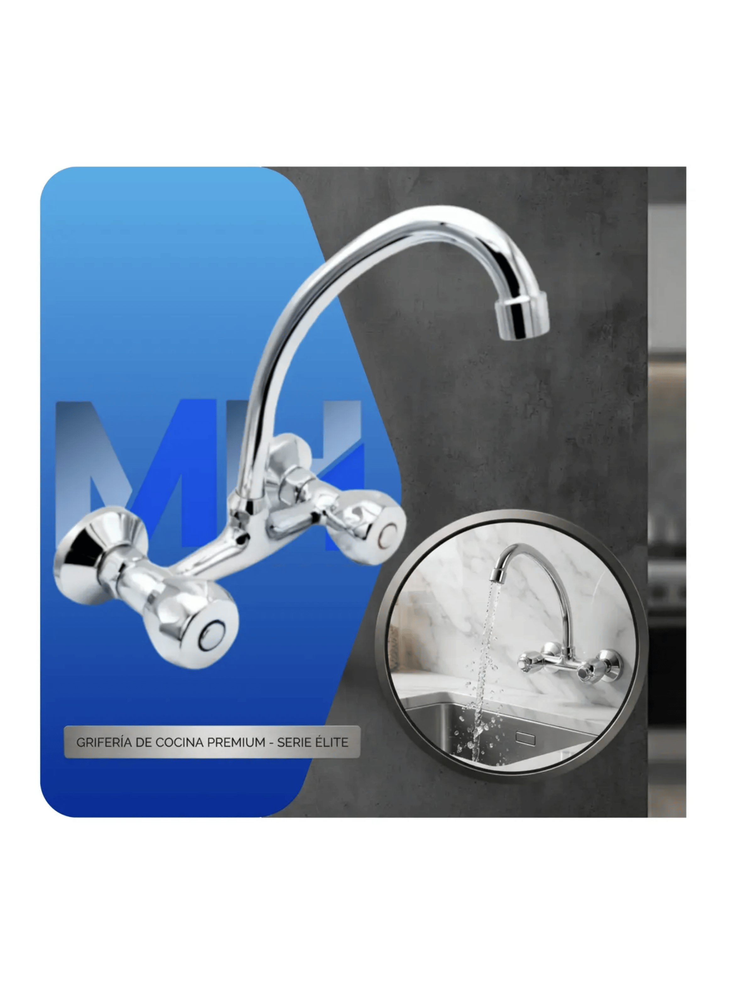 Grifer a Combinaci n Lavaplatos Al Muro 6 Aquakit Aurora-4
