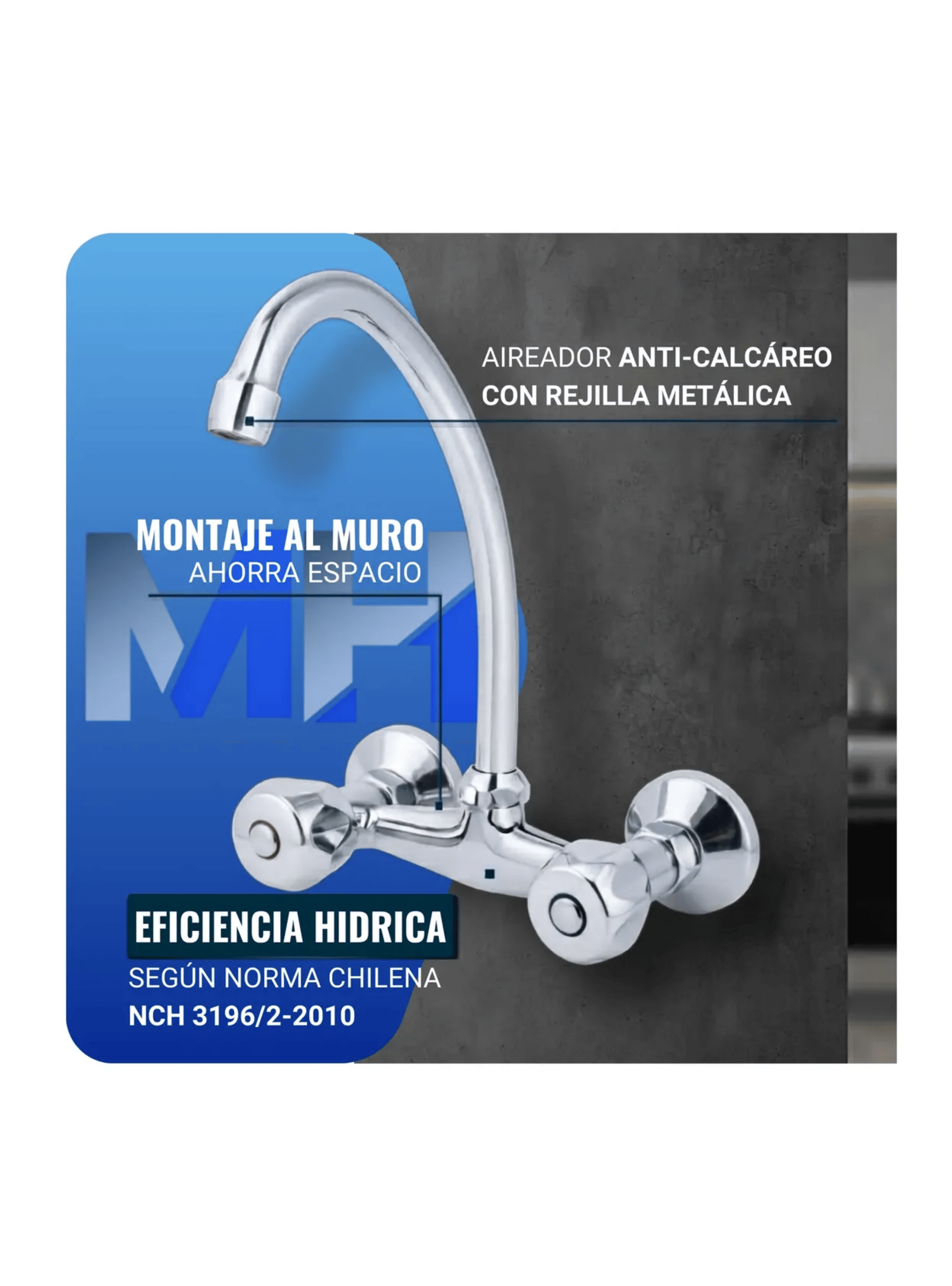 Grifer a Combinaci n Lavaplatos Al Muro 6 Aquakit Aurora-5