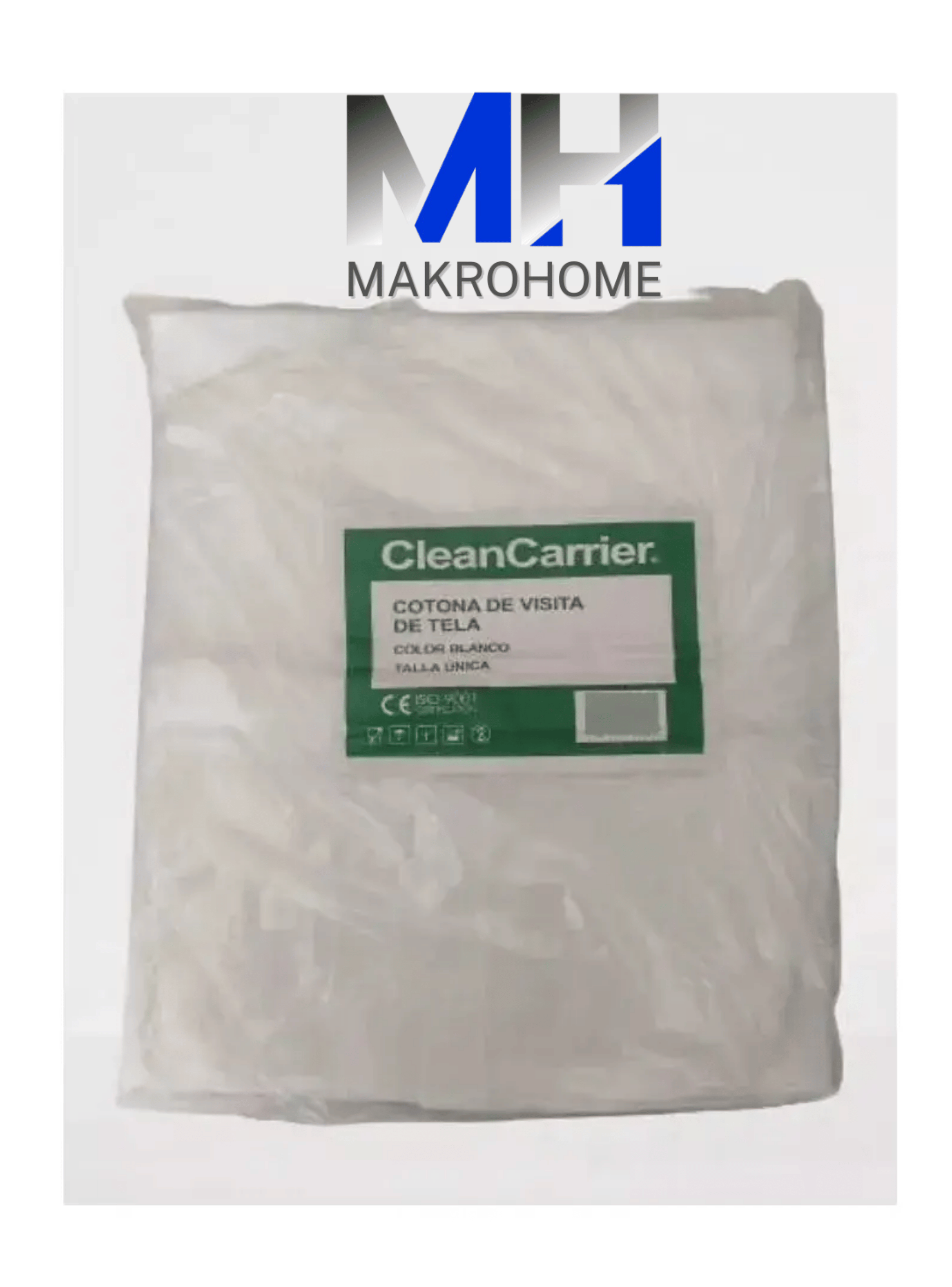 Cotona Visita Tela Con Velcro Cleancarrier Unidad Blanco-4
