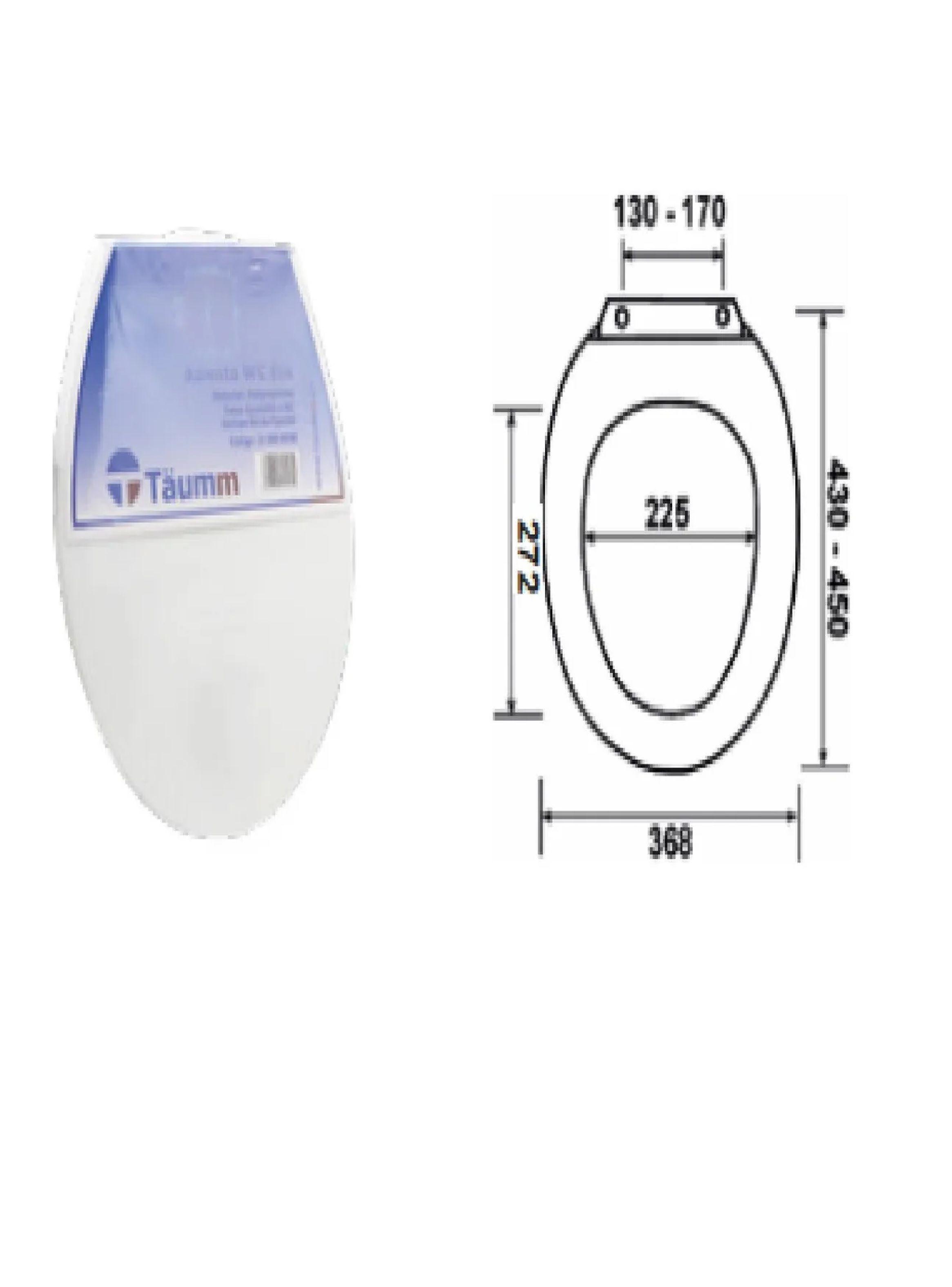 Asiento Wc Eco Taumm Sanitario Con Pernos De Instalación-4