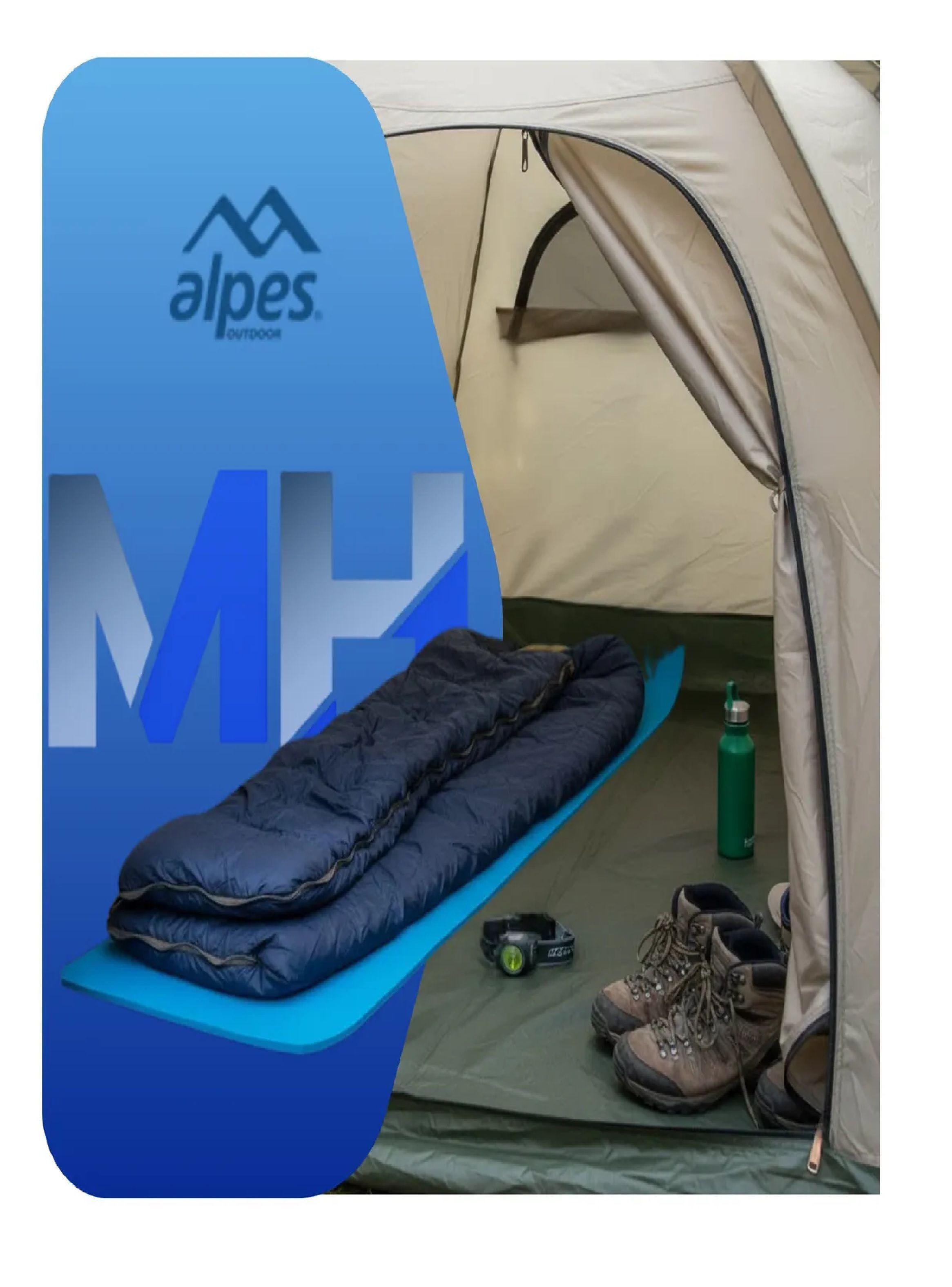 Aislante Camping Alpes Goma Eva 6mm Ligero 180x50cm Azul-2