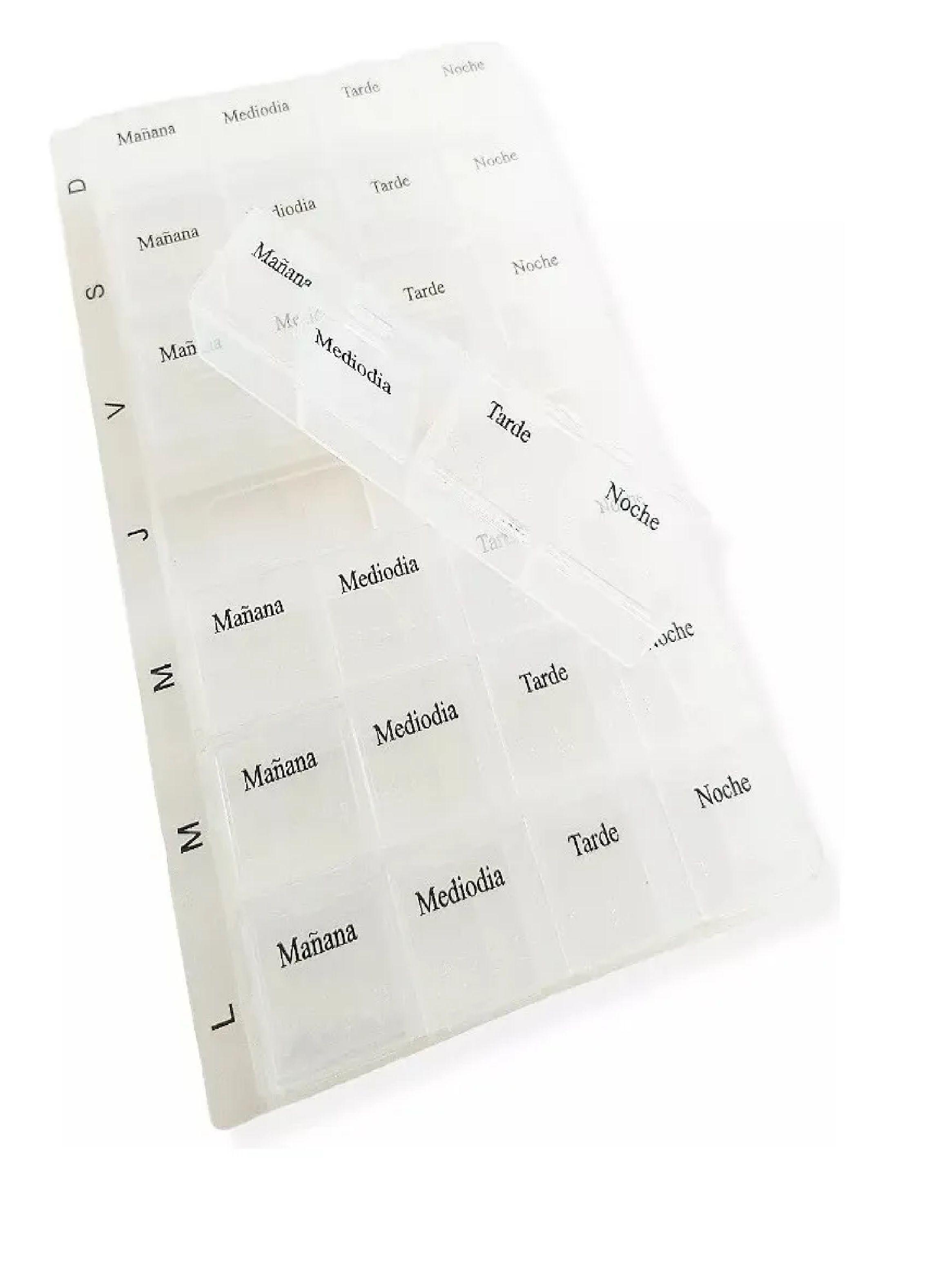 Pastillero Semanal 4 Tomas Diarias Organizador De Pastillas-4