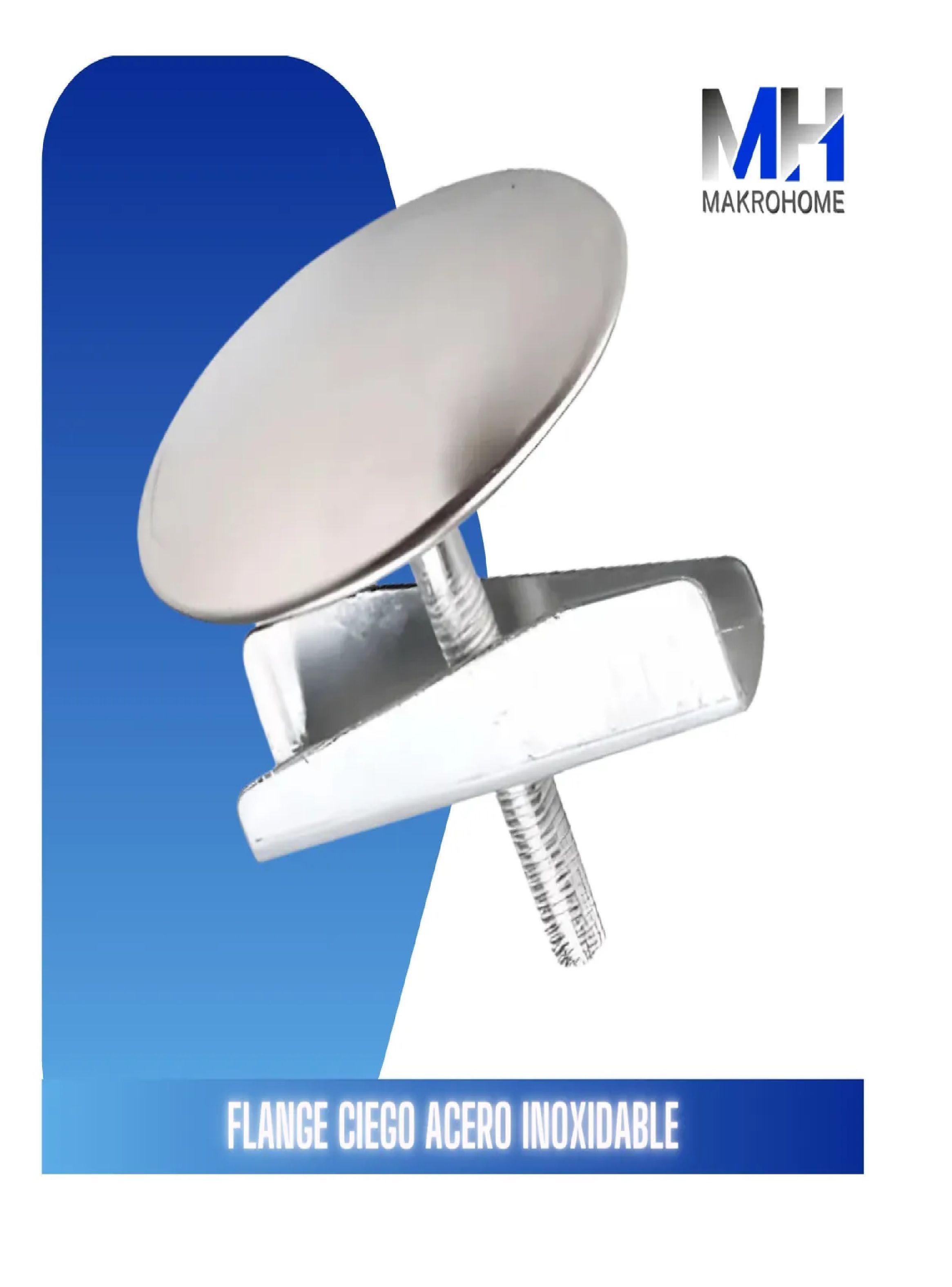 Piton Flange Ciego Sin Cadena Acero Inox Tapa Lavaplatos-2