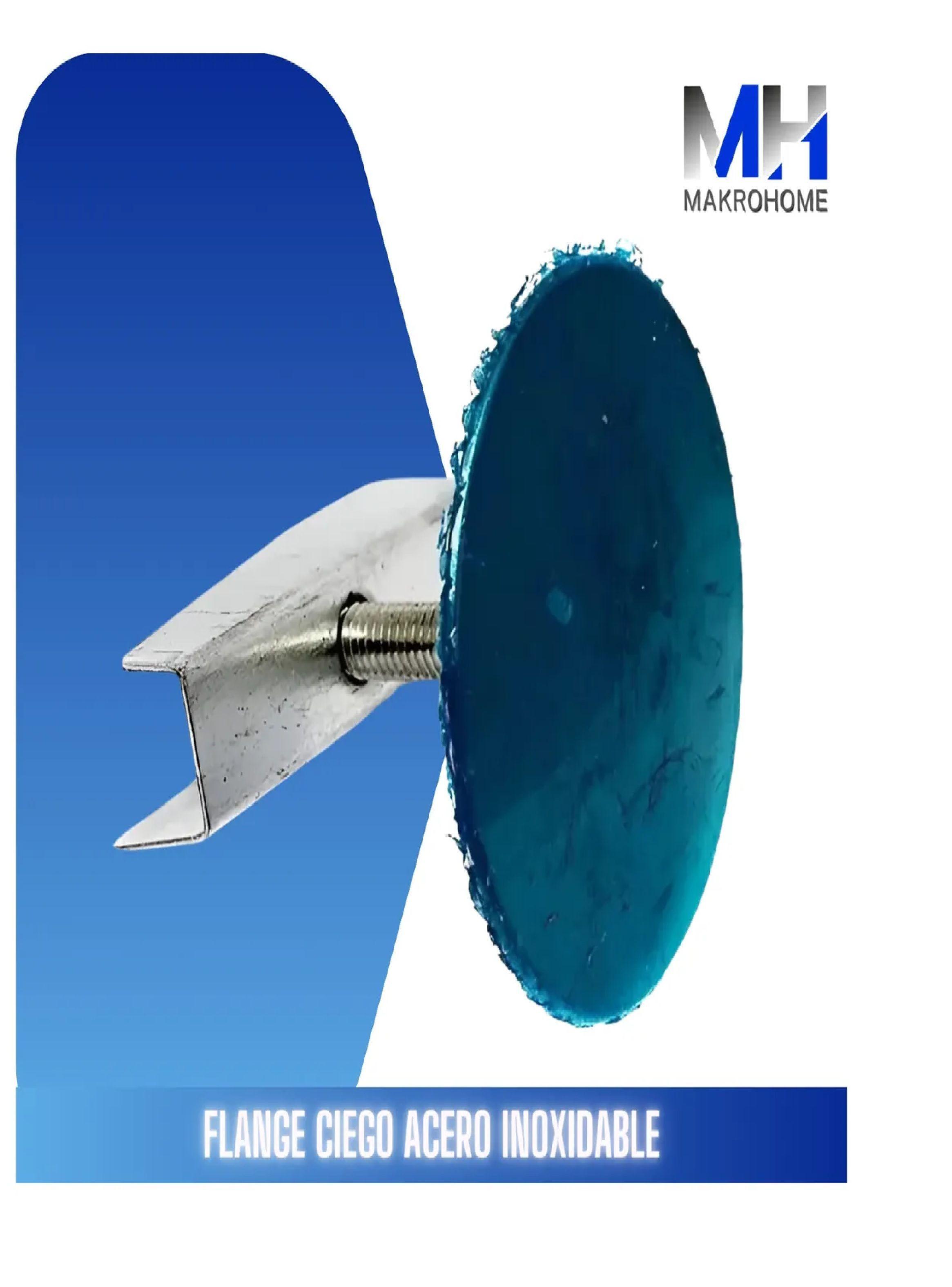 Piton Flange Ciego Sin Cadena Acero Inox Tapa Lavaplatos-3