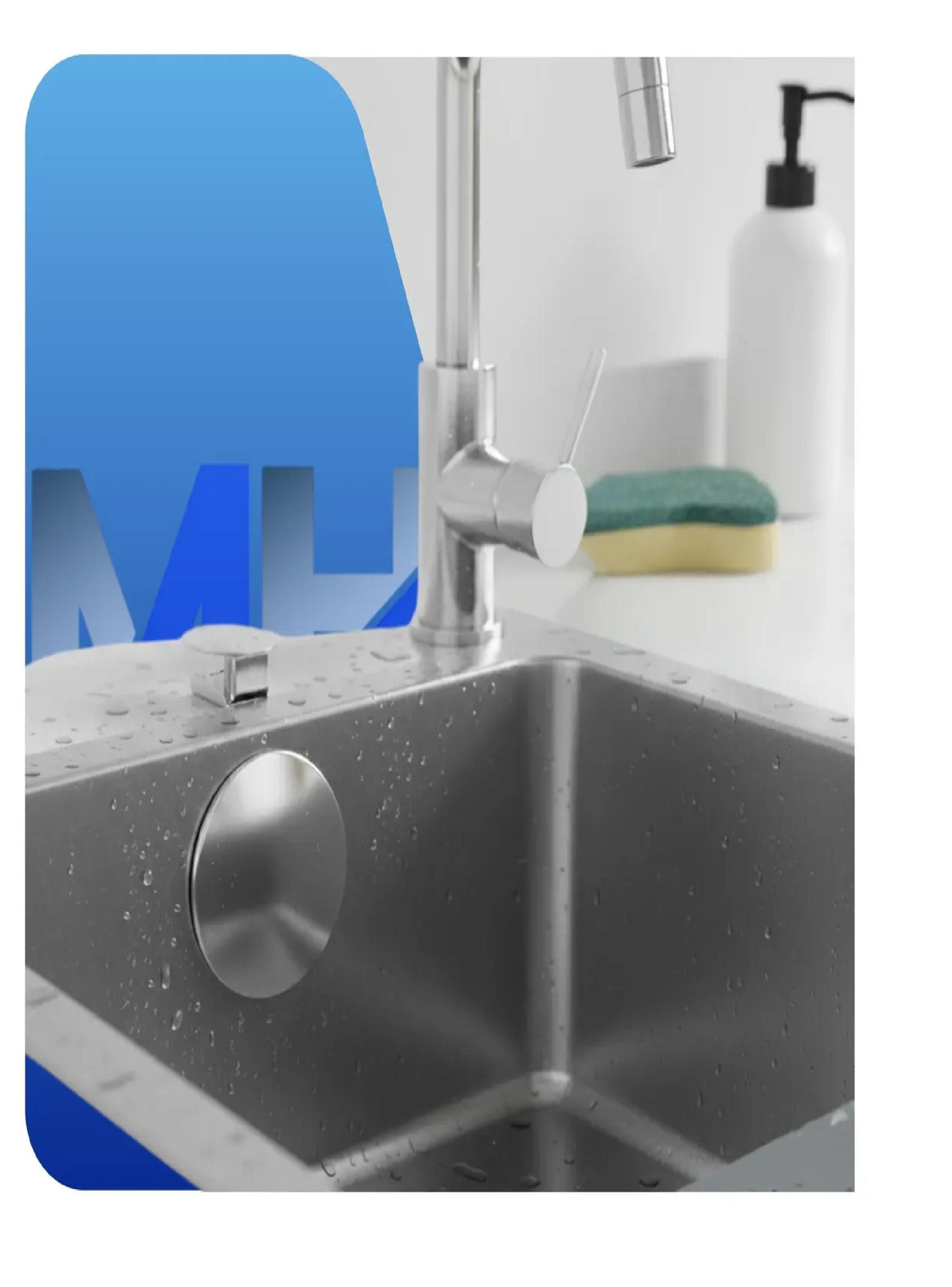 Piton Flange Ciego Sin Cadena Acero Inox Tapa Lavaplatos-4