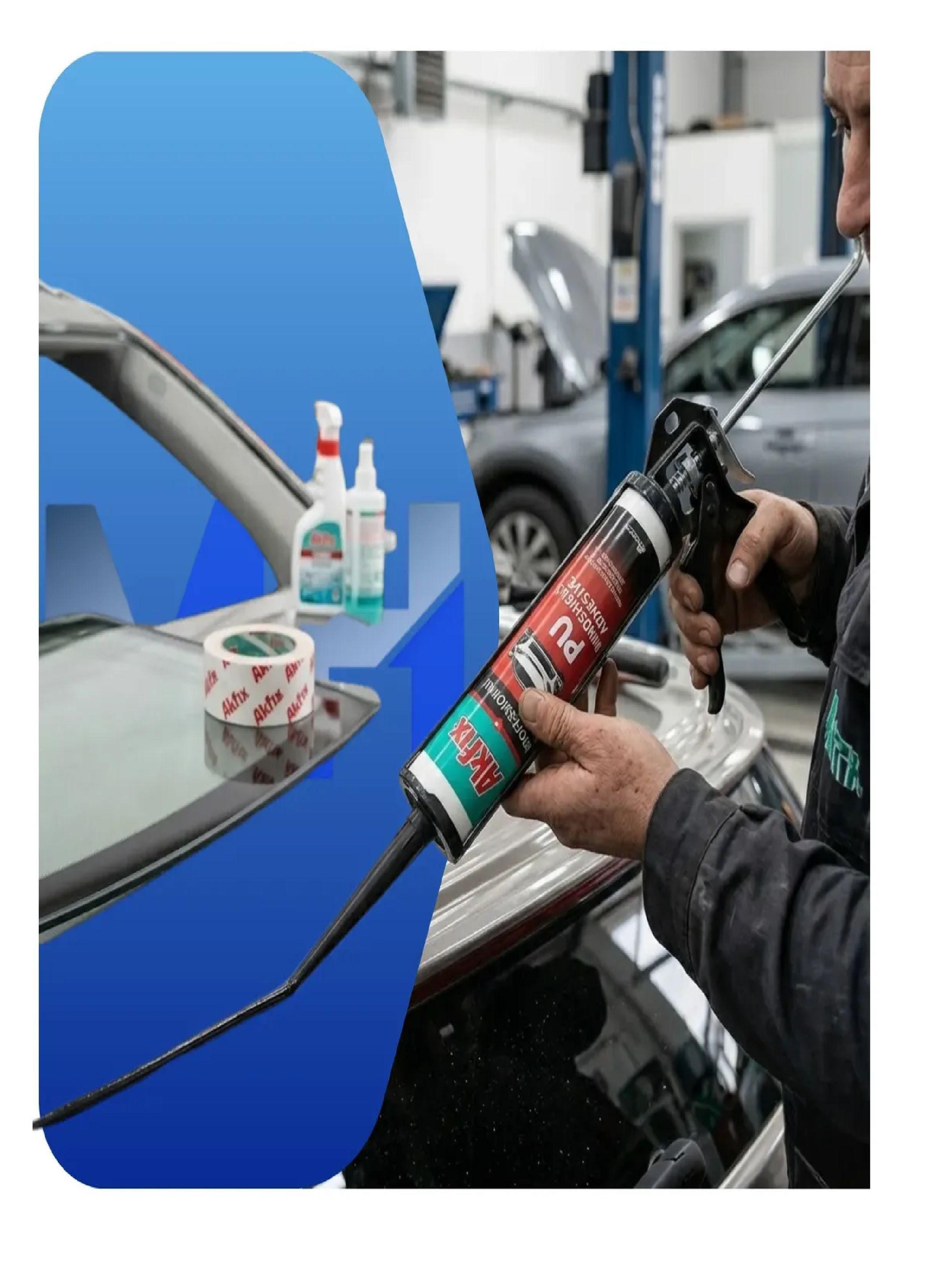 Adhesivo Poliuretano Parabrisas Akfix Pegado Directo Prof X3-4