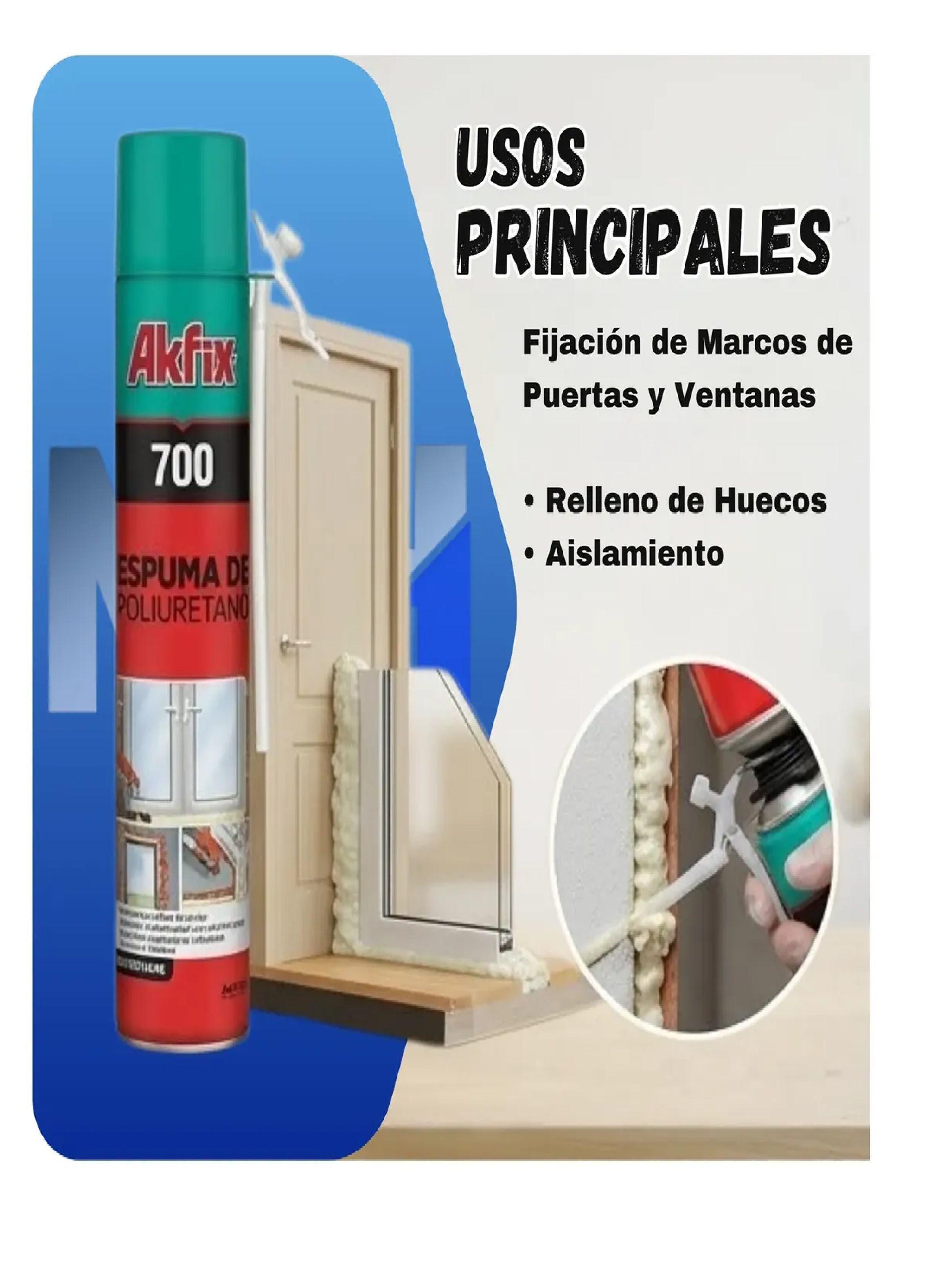 Sellador Espuma Poliuretano Akfix 500ml Secado Rapido-4