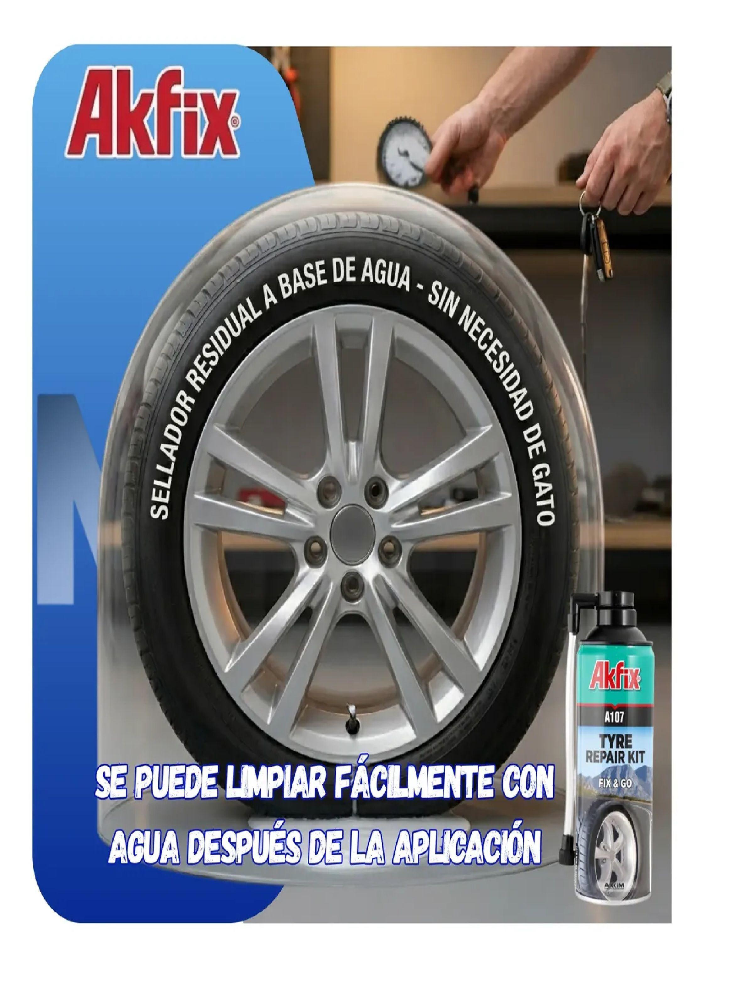 Repara Neumaticos Emergencia Akfix A107 Spray Infla Sella-2