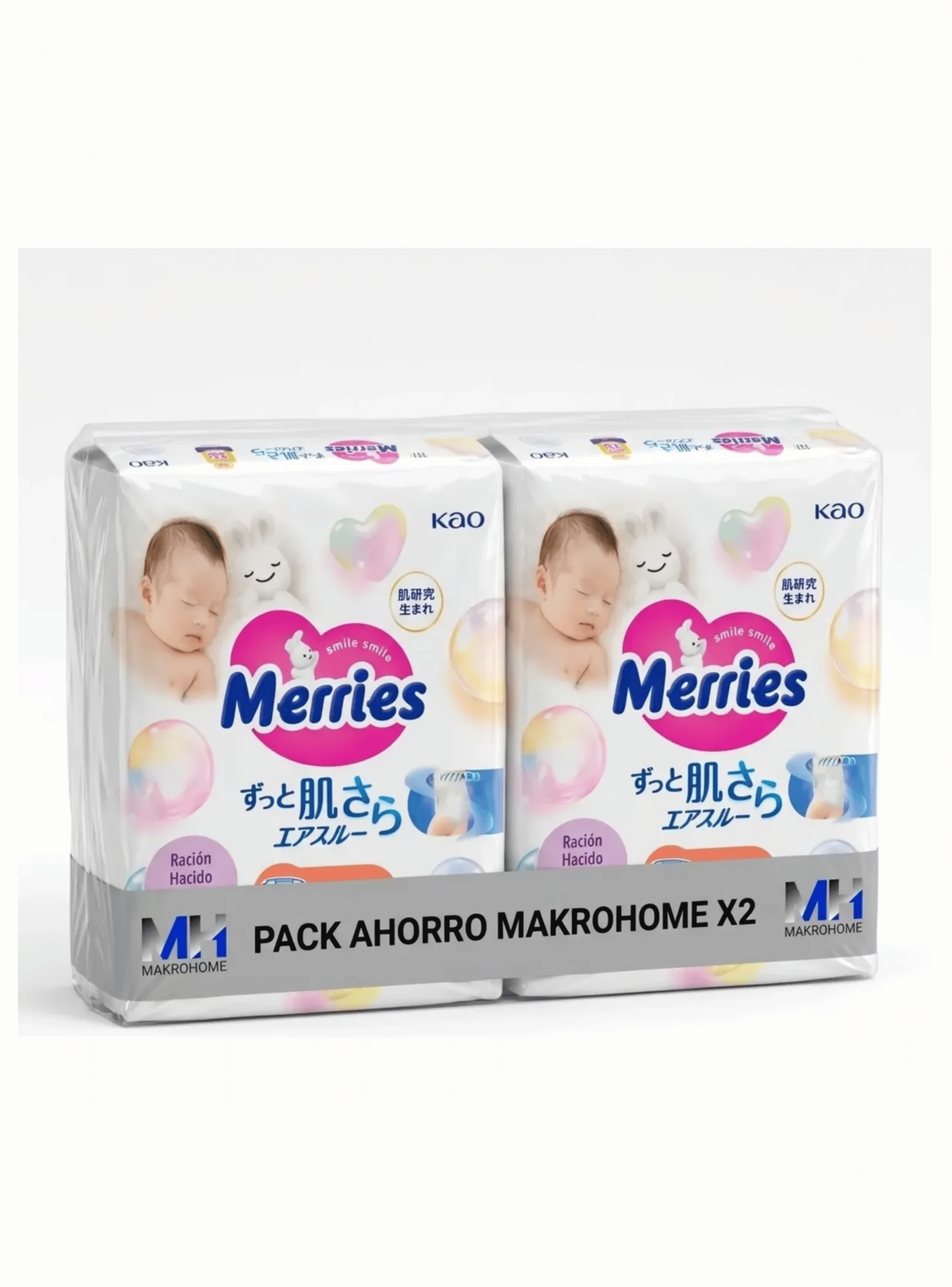 Pa ales Desechables Recien Nacido Merries Super Jumbo 144 Un-0