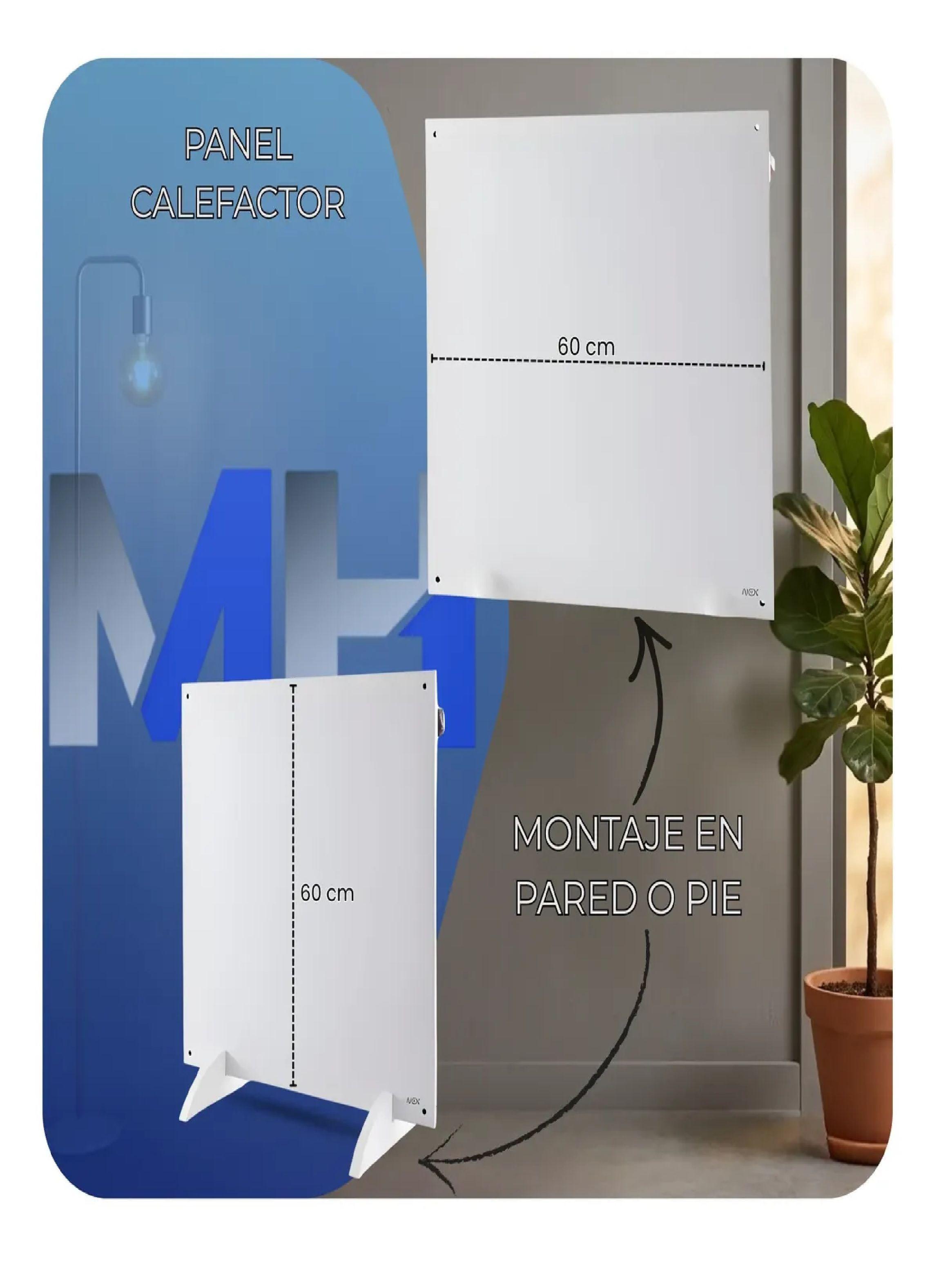 Panel Calefactor Nex Ph002 400w Estufa Pared Bajo Consumo-1