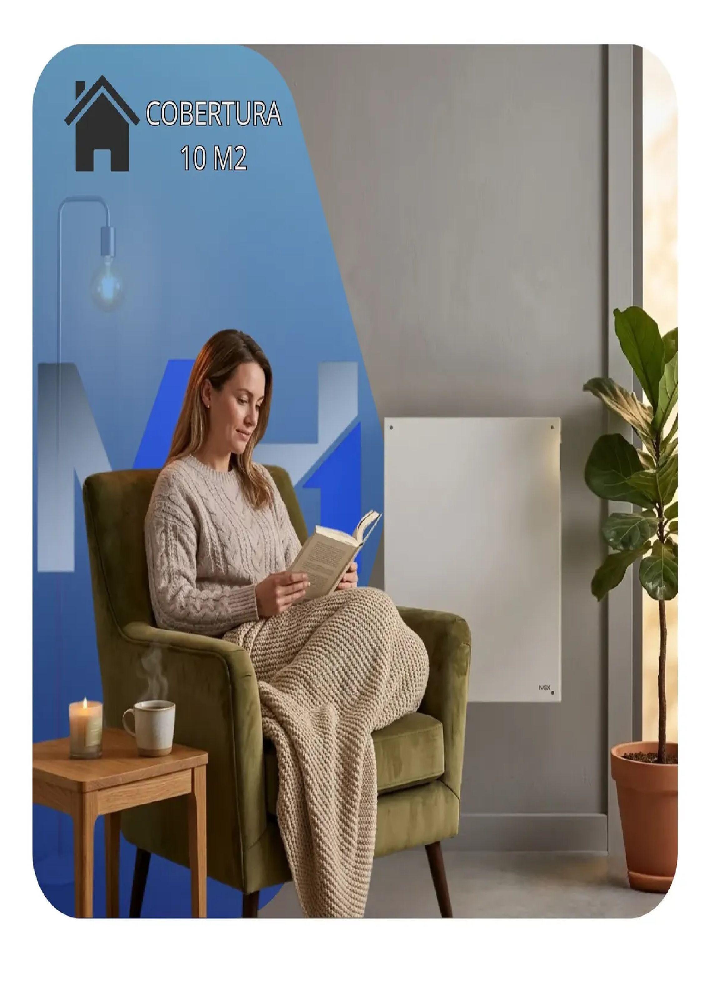 Panel Calefactor Nex Ph002 400w Estufa Pared Bajo Consumo-5