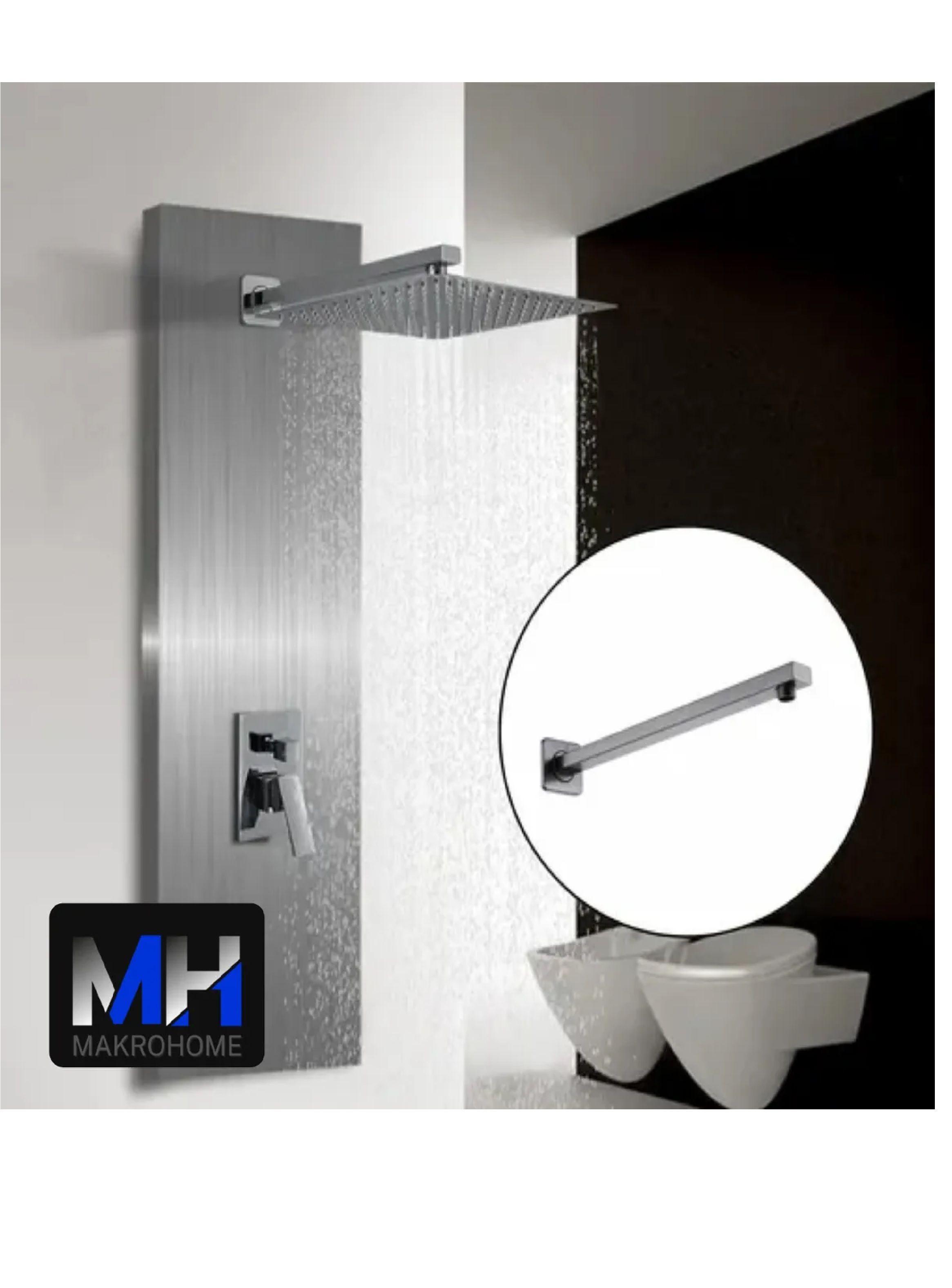 Brazo Ducha 40cm Gunmetal Kassel Taumm-2