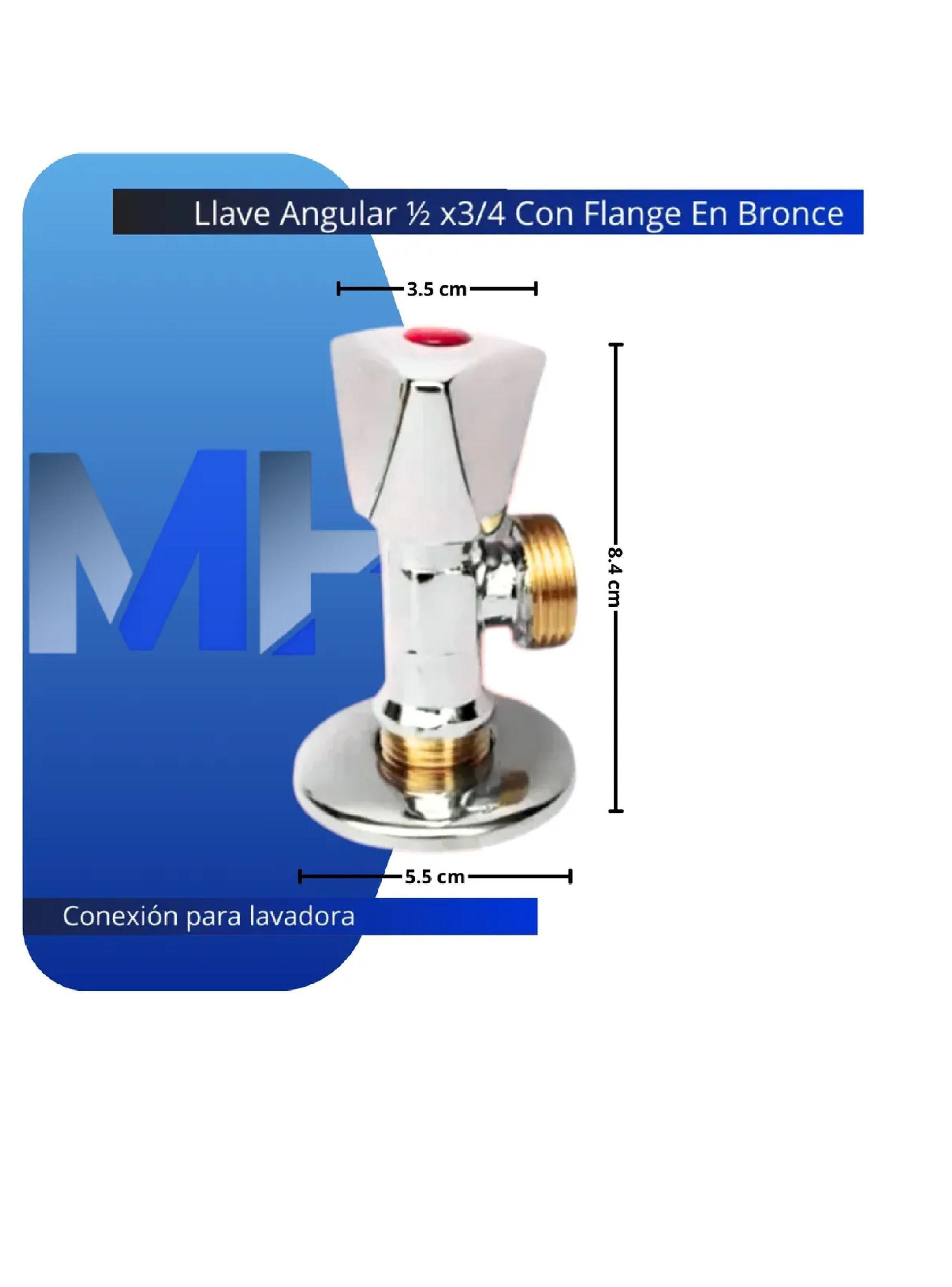 Pack Llaves Angular Bombata He 1/2 X 3/4 Fria + Caliente-4