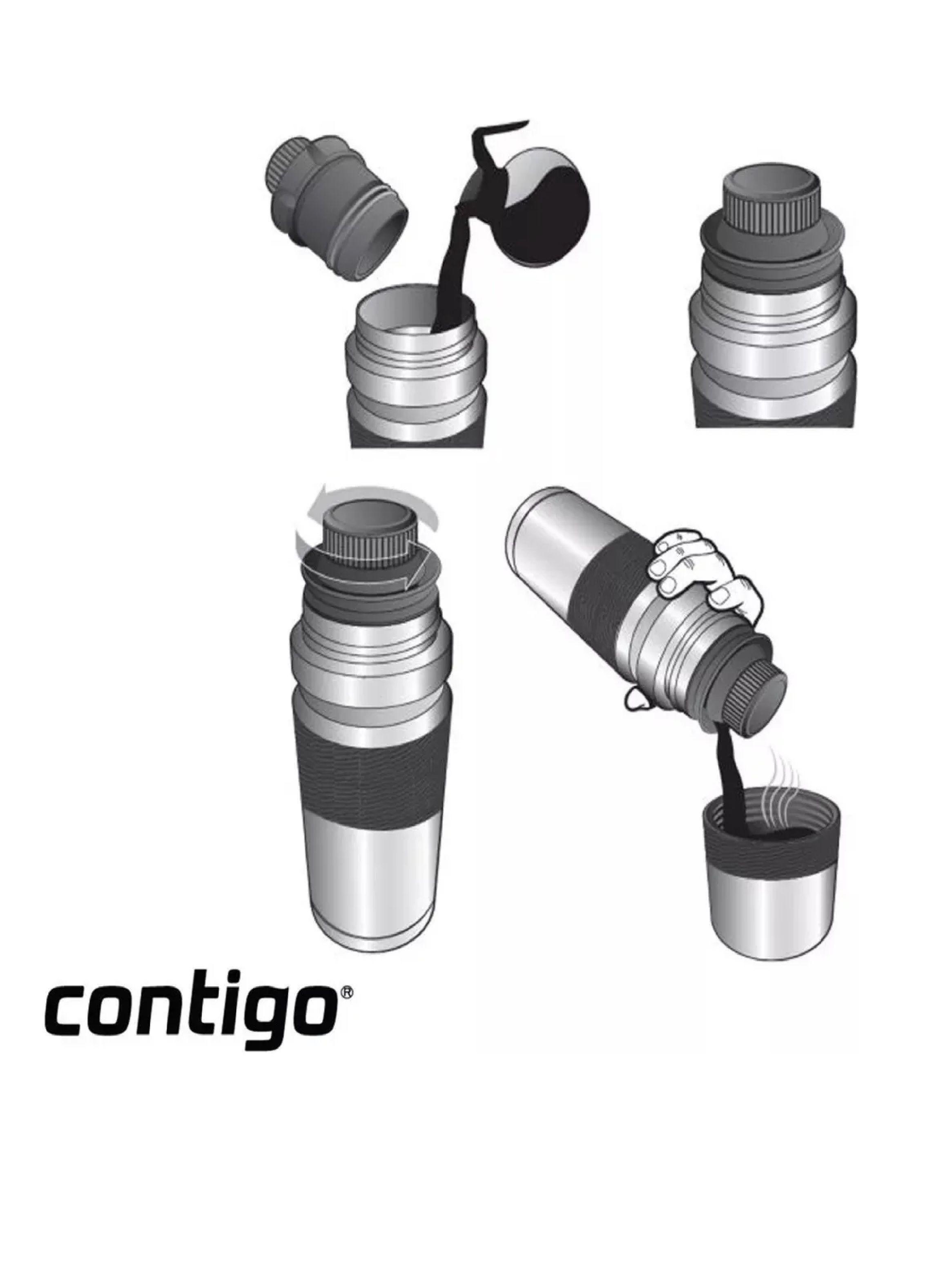 Termo Contigo Black Acero Inoxidable Capacidad 1.1 Litros-4