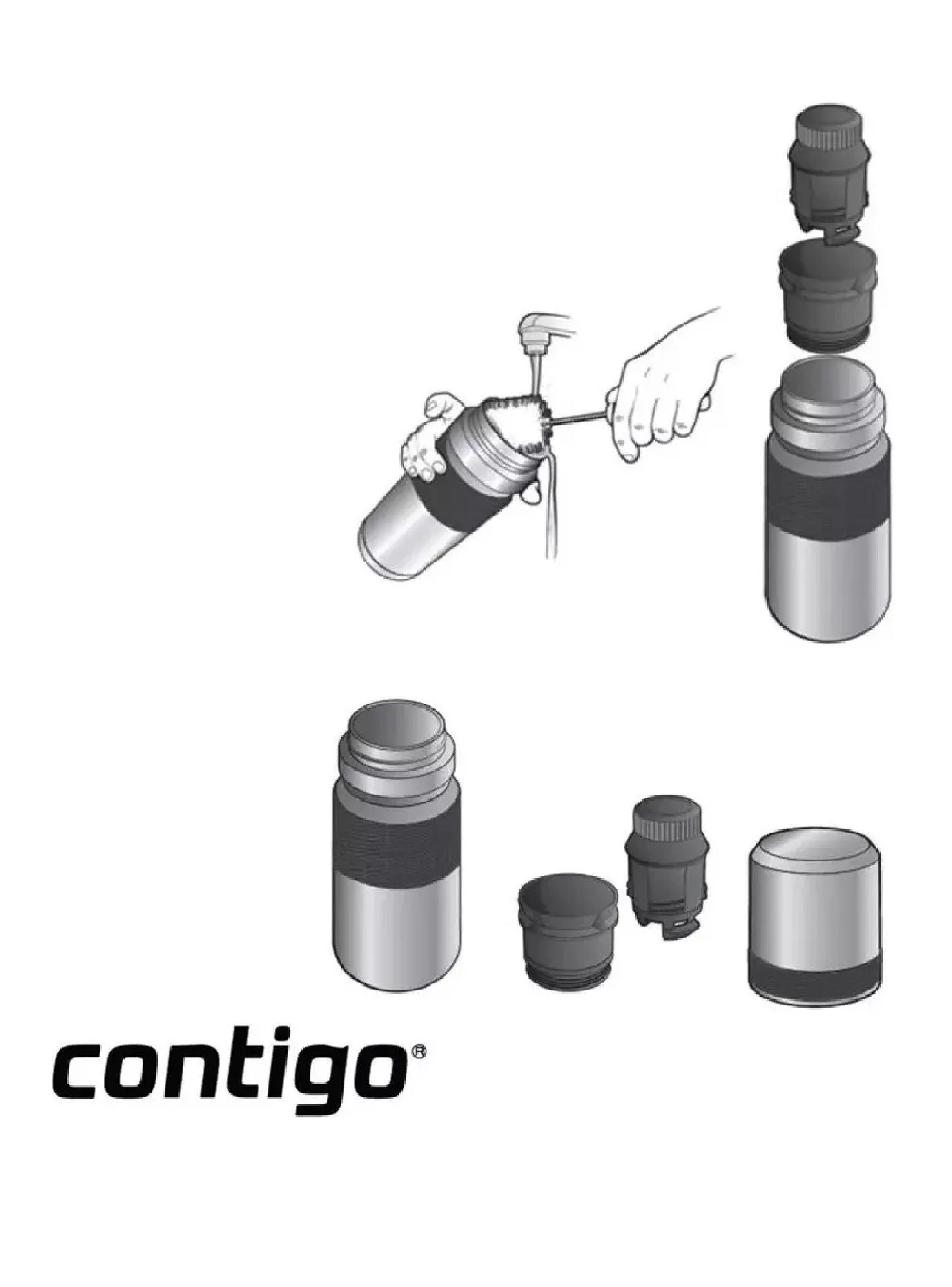 Termo Contigo Black Acero Inoxidable Capacidad 1.1 Litros-5