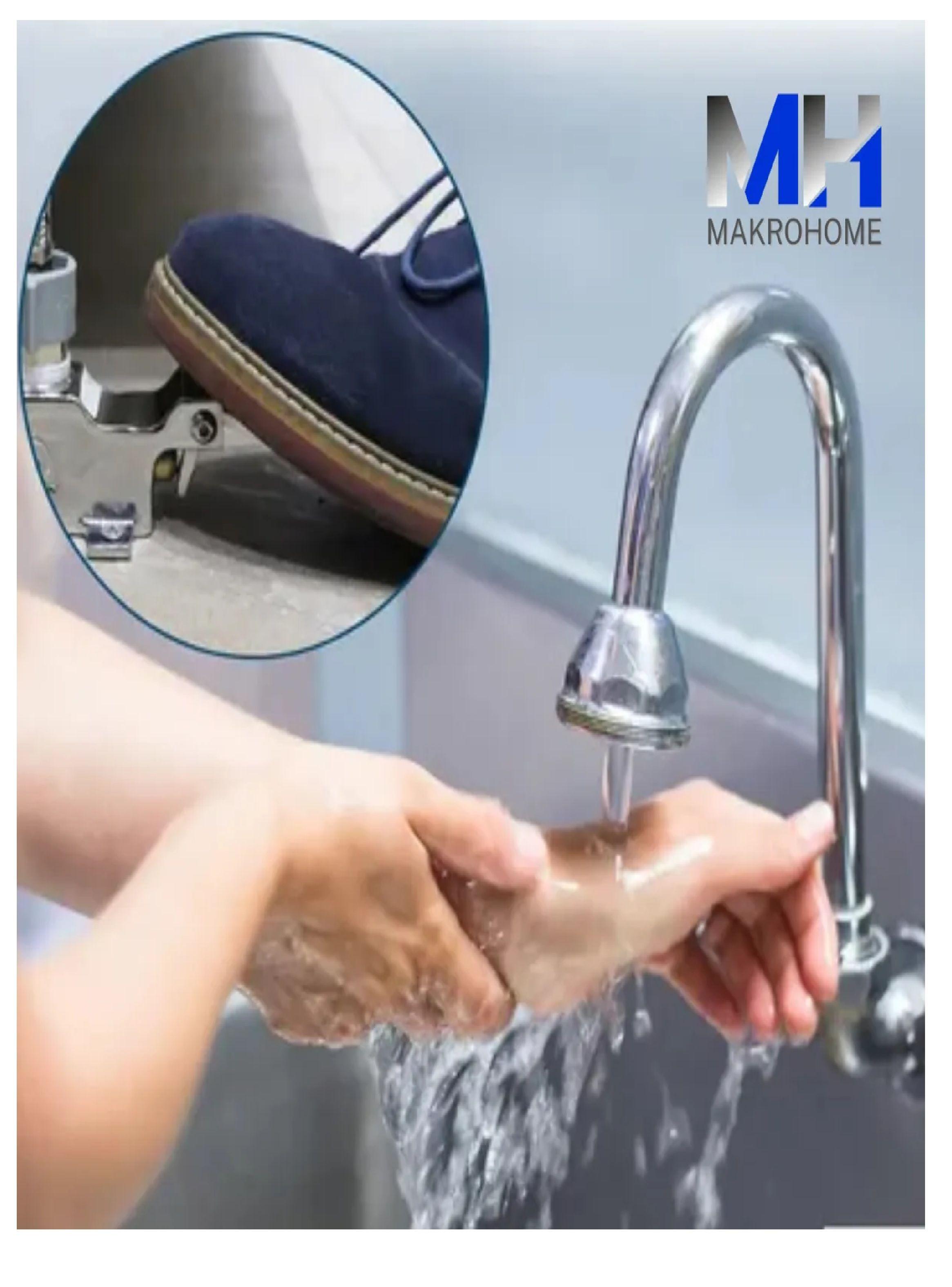 Llave Pedal Doble Fría Y Caliente Uso Industrial Bronce-5