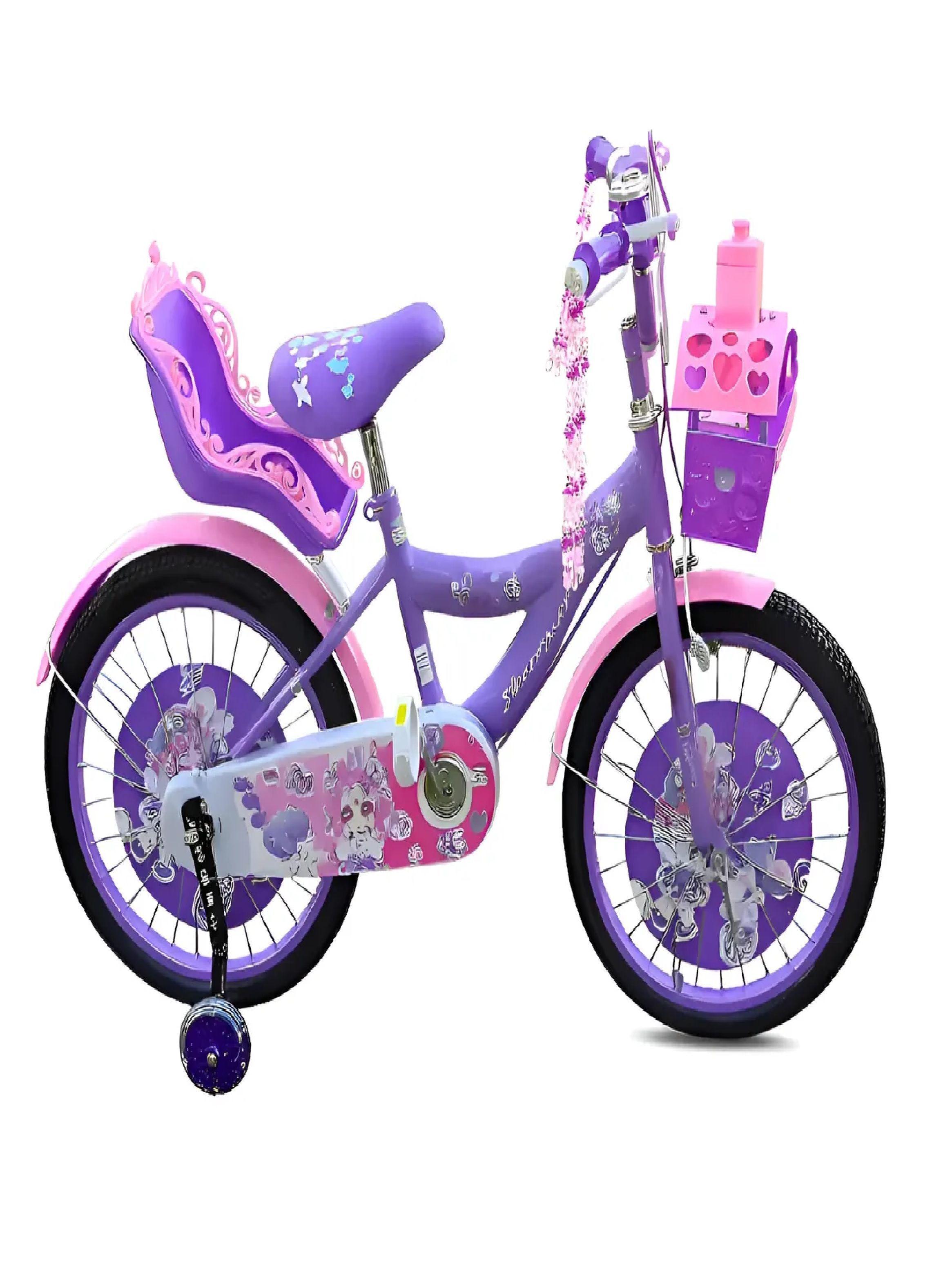 Bicicleta Infantil Con Ruedas De Aprendizaje Aro 20 Violeta-0