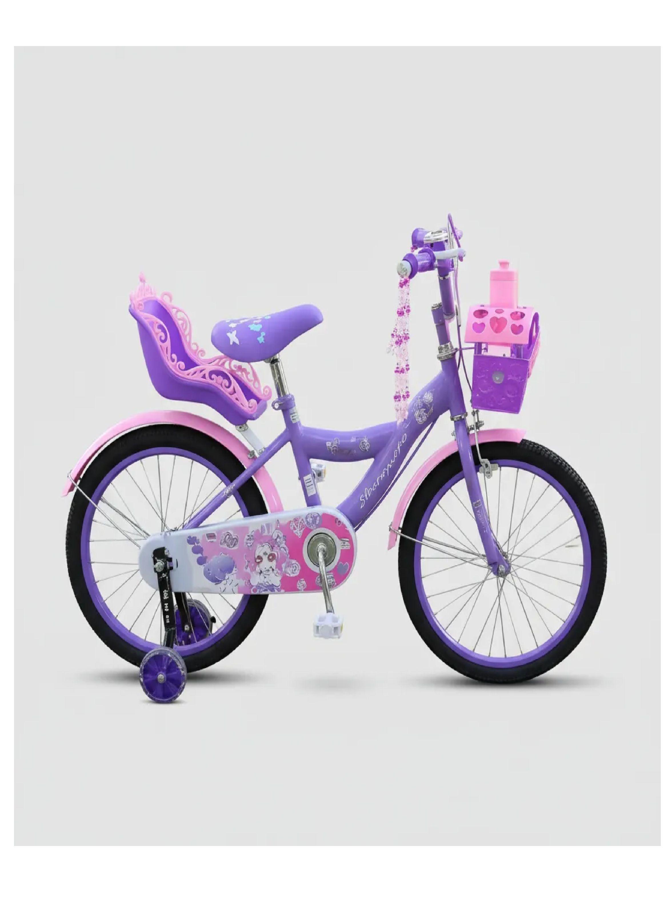 Bicicleta Infantil Con Ruedas De Aprendizaje Aro 20 Violeta-3