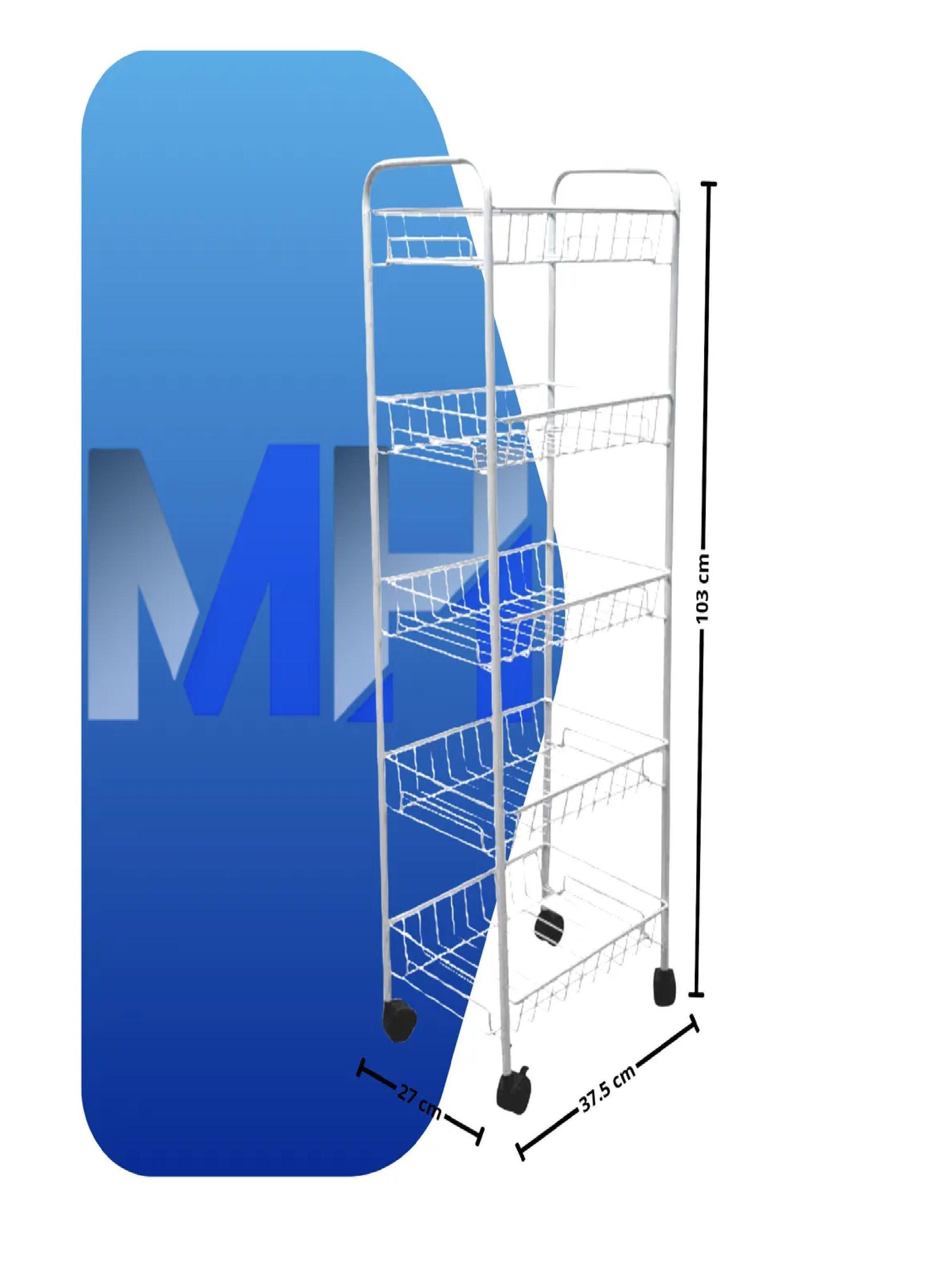 Carro Organizador Con Ruedas De 5 Niveles Estructura De Me-4