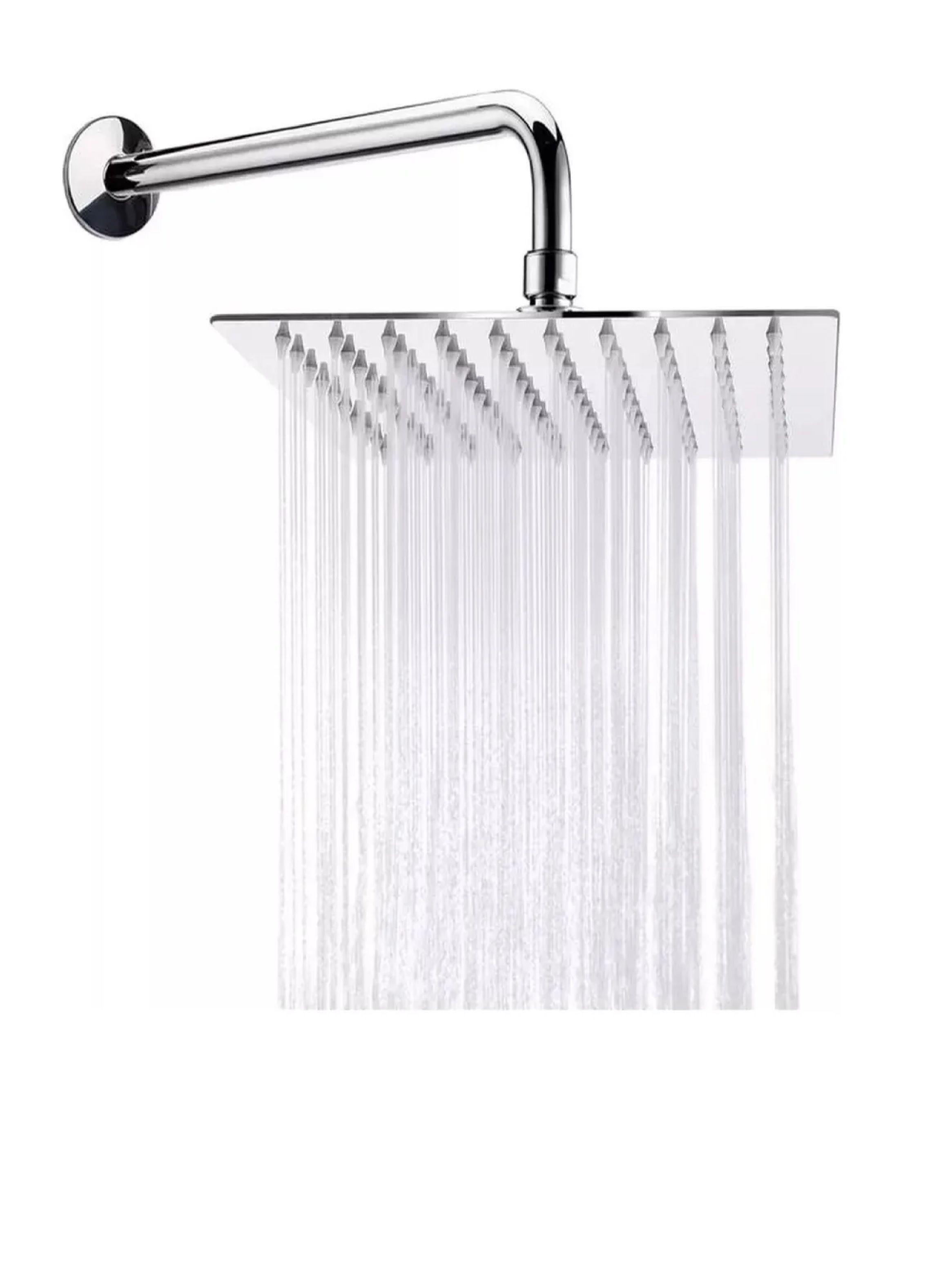 Brazo De Ducha 30cm + Plato De Ducha 25cm Acero Inox Taumm-0