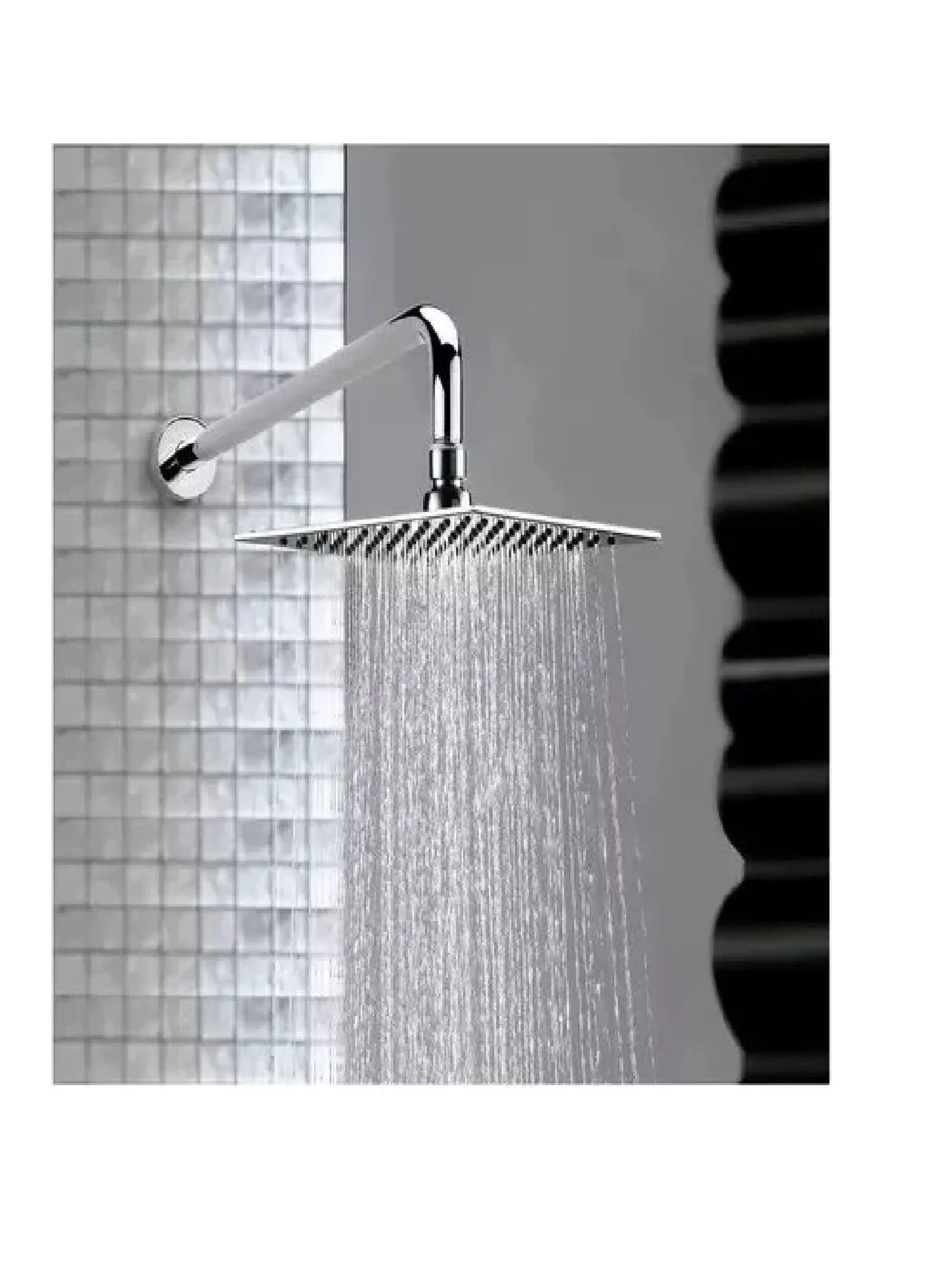 Brazo De Ducha 30cm + Plato De Ducha 25cm Acero Inox Taumm-1