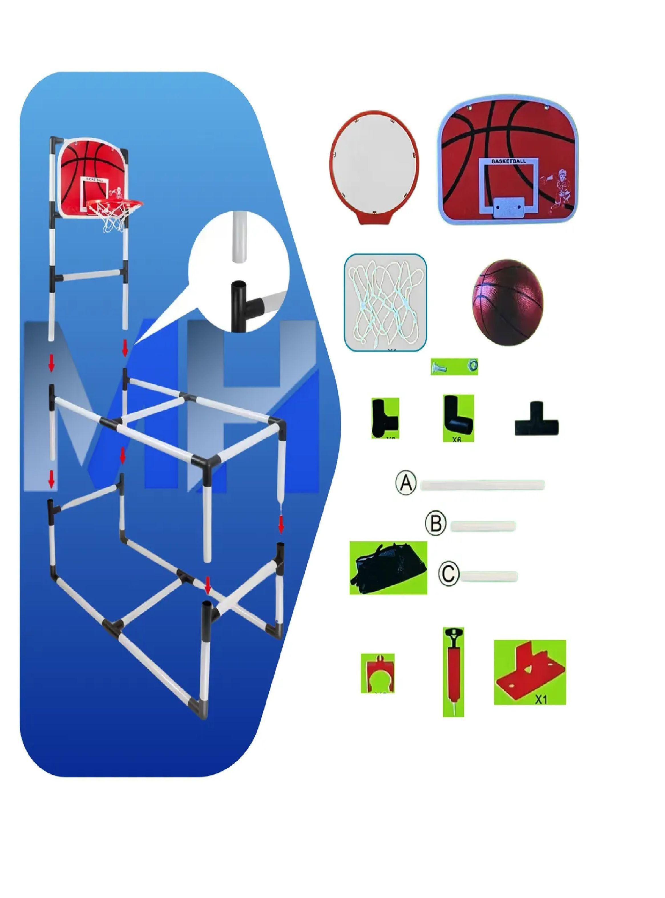 Set Aro Basquetbol Arcade Niños 1.32m Juego Interactivo-2