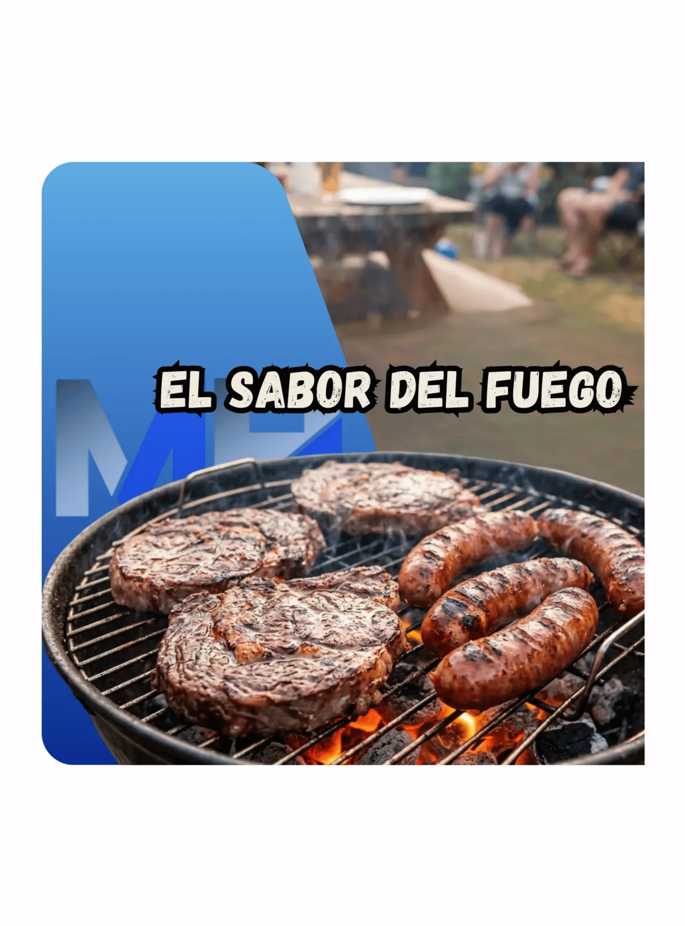 Parrilla A Carbon Portatil Redonda 35cm Hierro Beef Maker-7