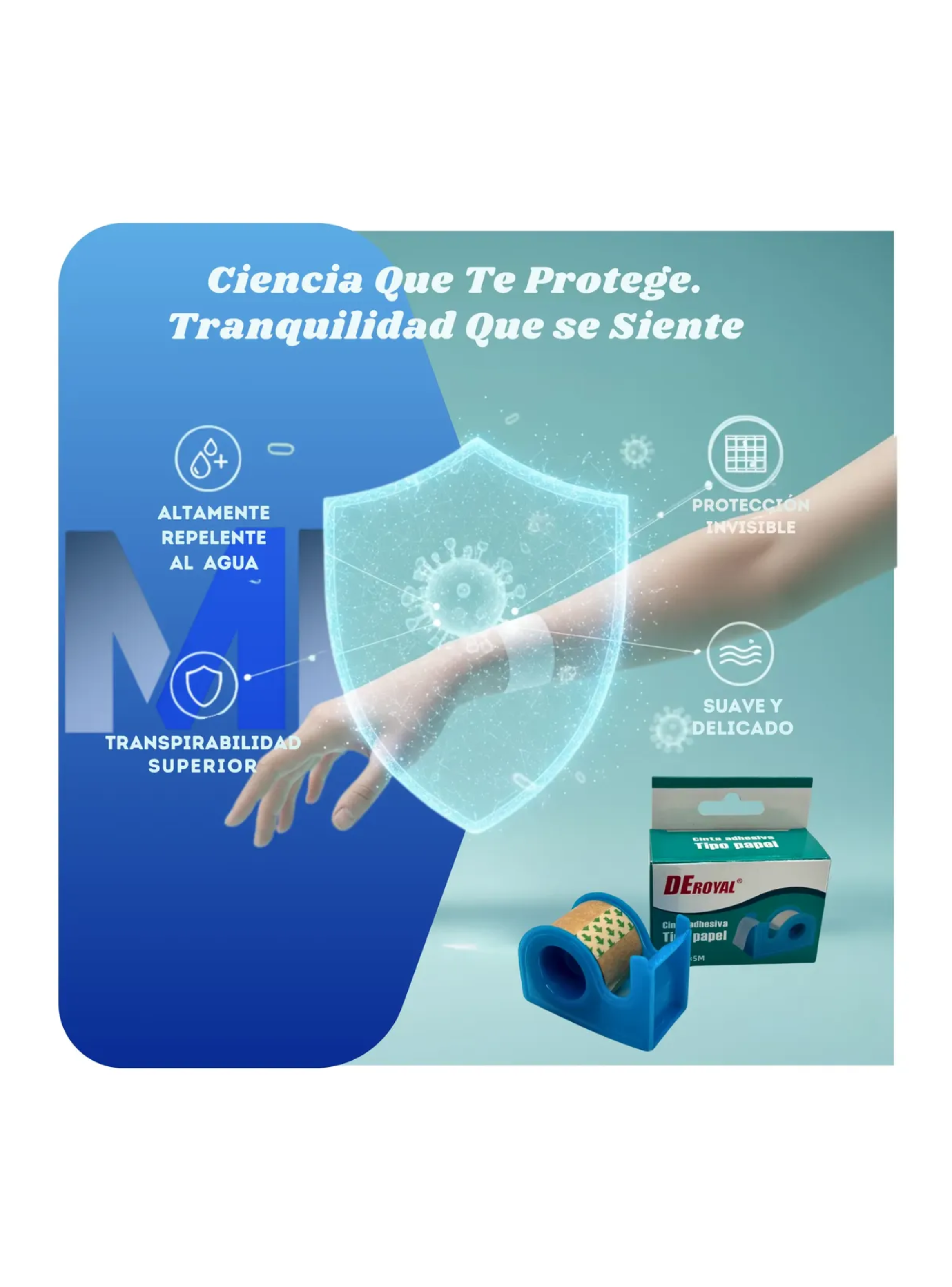 Tela Adhesiva Papel Micropore 1 25cmx5m Esparadrapo Venda-2