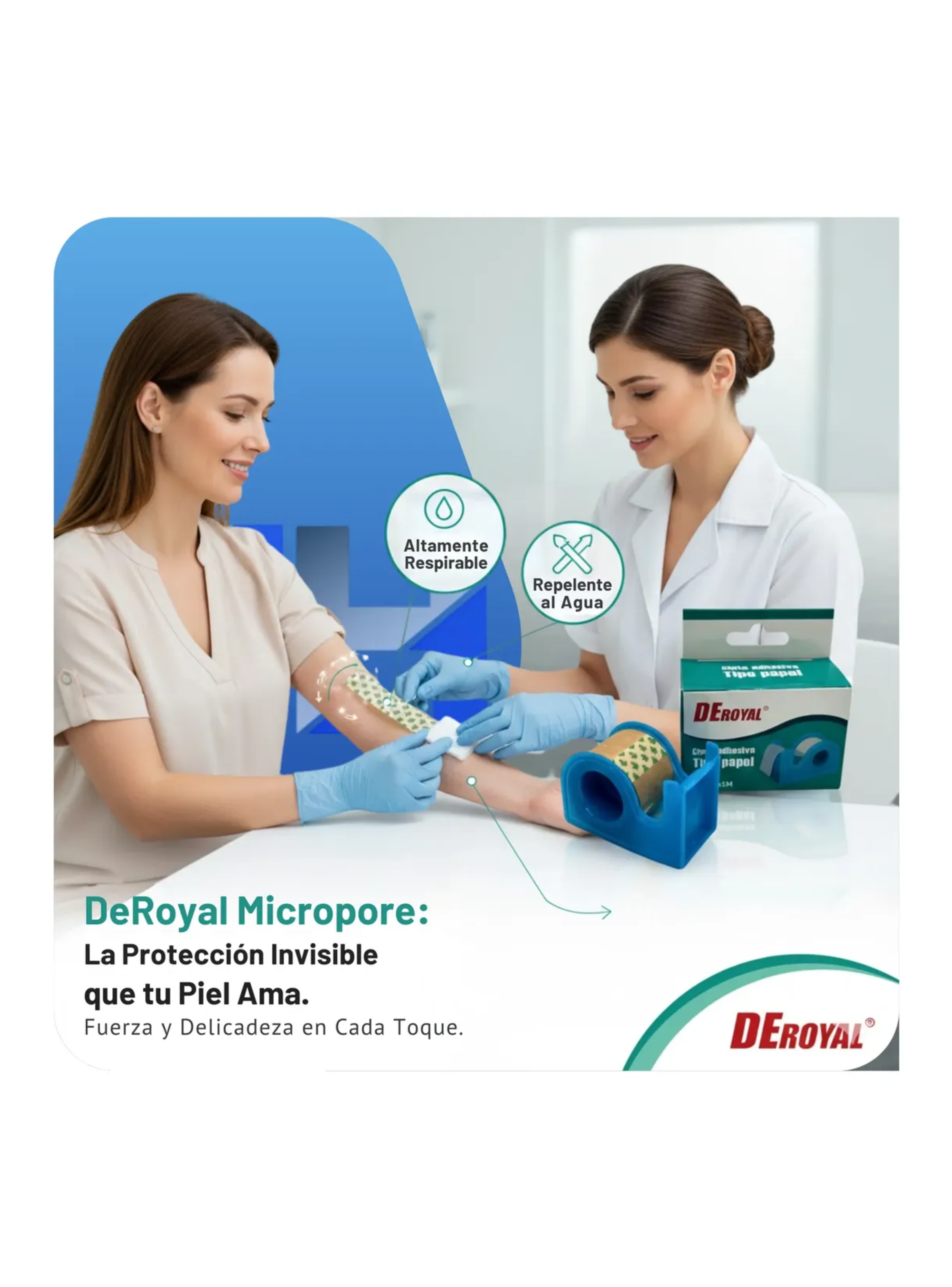 Tela Adhesiva Papel Micropore 1 25cmx5m Esparadrapo Venda-4