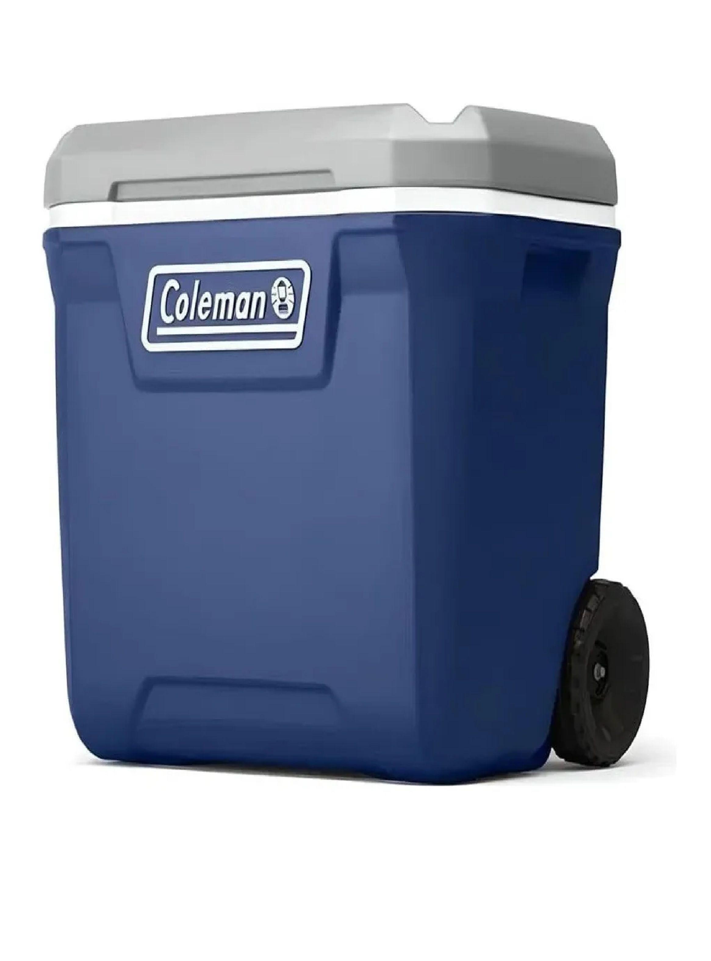 Cooler Hielera Con Ruedas Coleman 61 Litros 65 Qt Color Azul-0