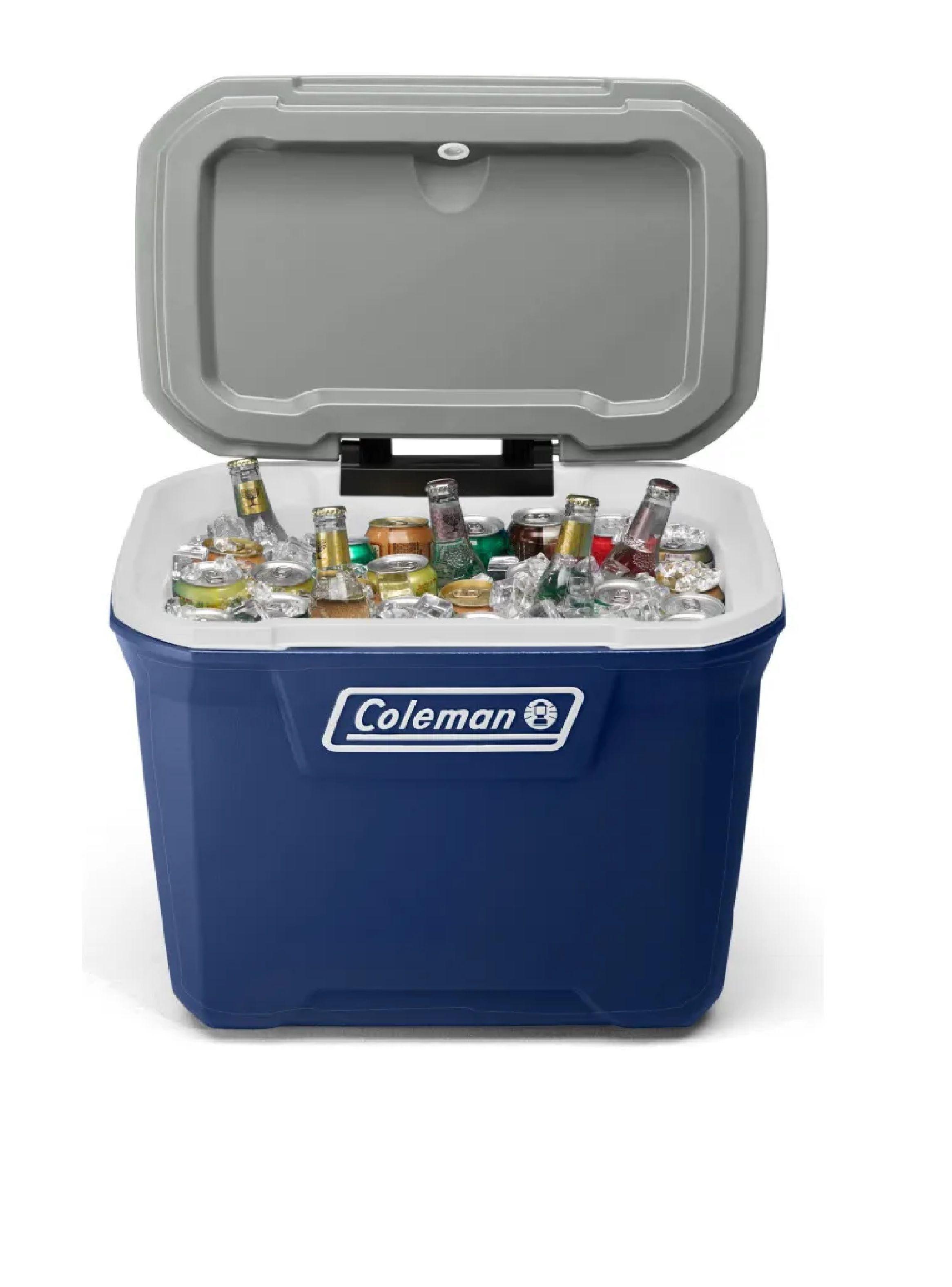 Cooler Hielera Con Ruedas Coleman 61 Litros 65 Qt Color Azul-4