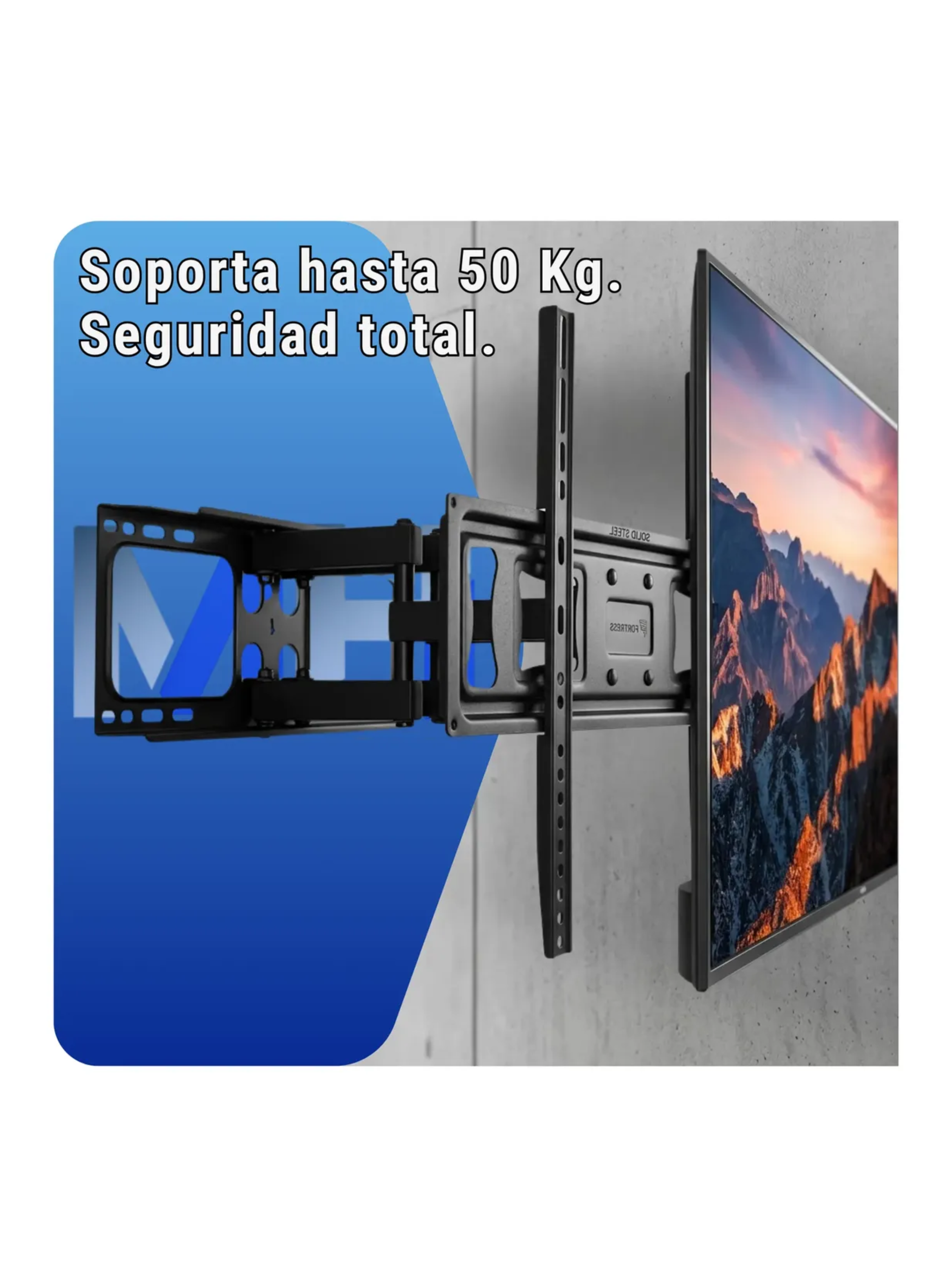 Soporte Tv 32 A 80 Pulgadas Nex Soparm80 Articulado 50kg-4