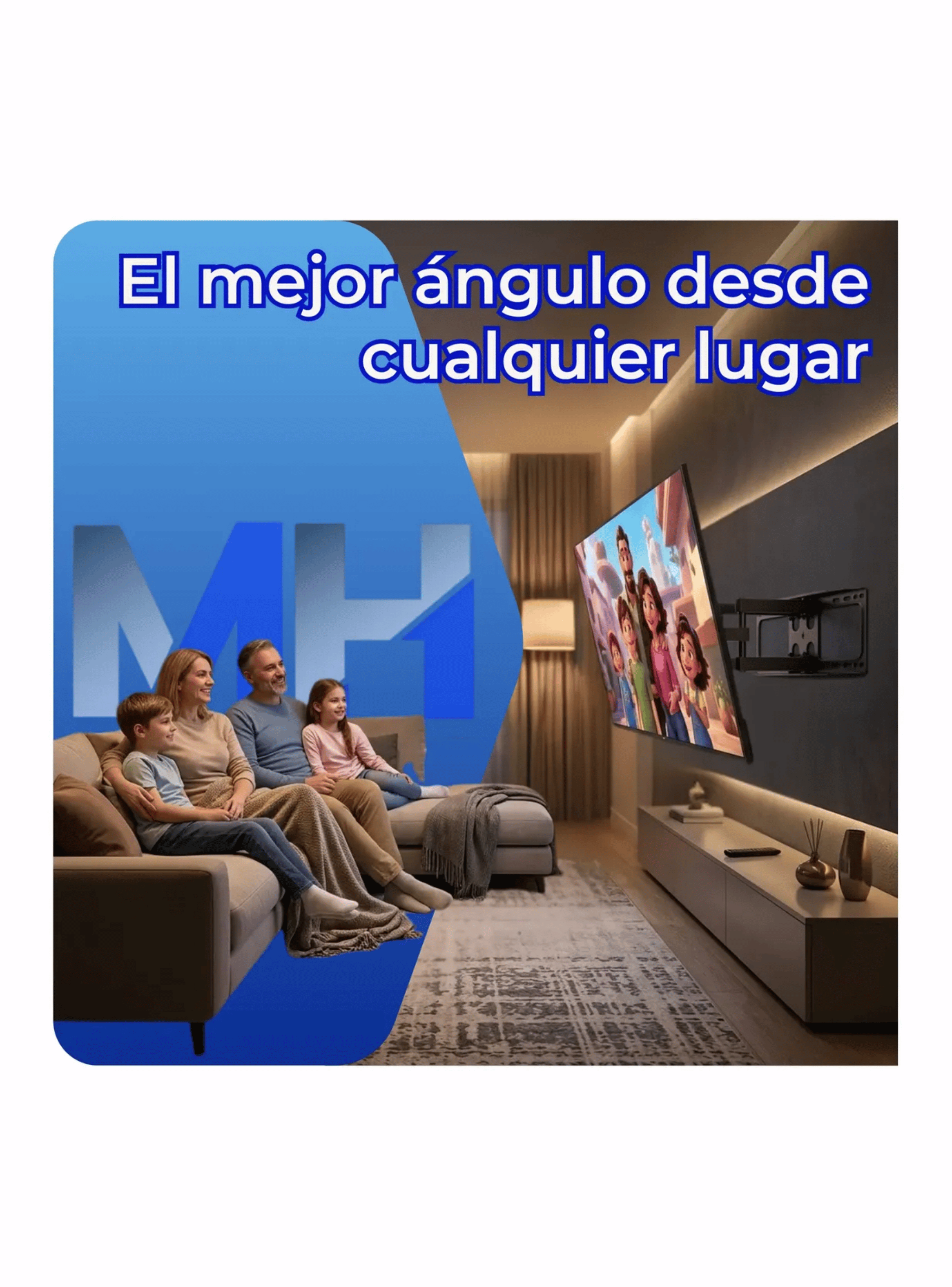 Soporte Tv 32 A 80 Pulgadas Nex Soparm80 Articulado 50kg-5