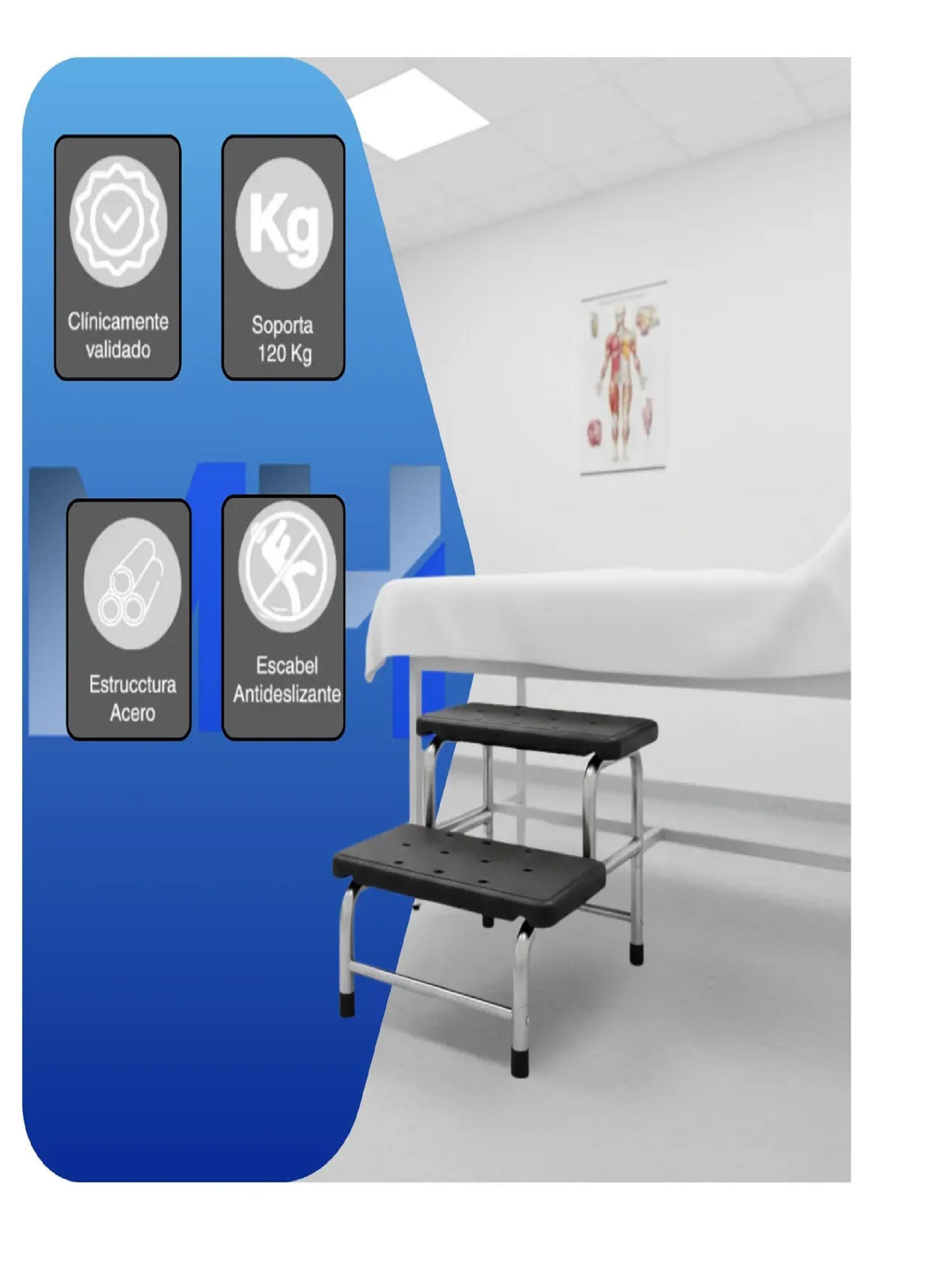 Escabel Clinico De 2 Peldaños Escalinata Medica Reforzada-2