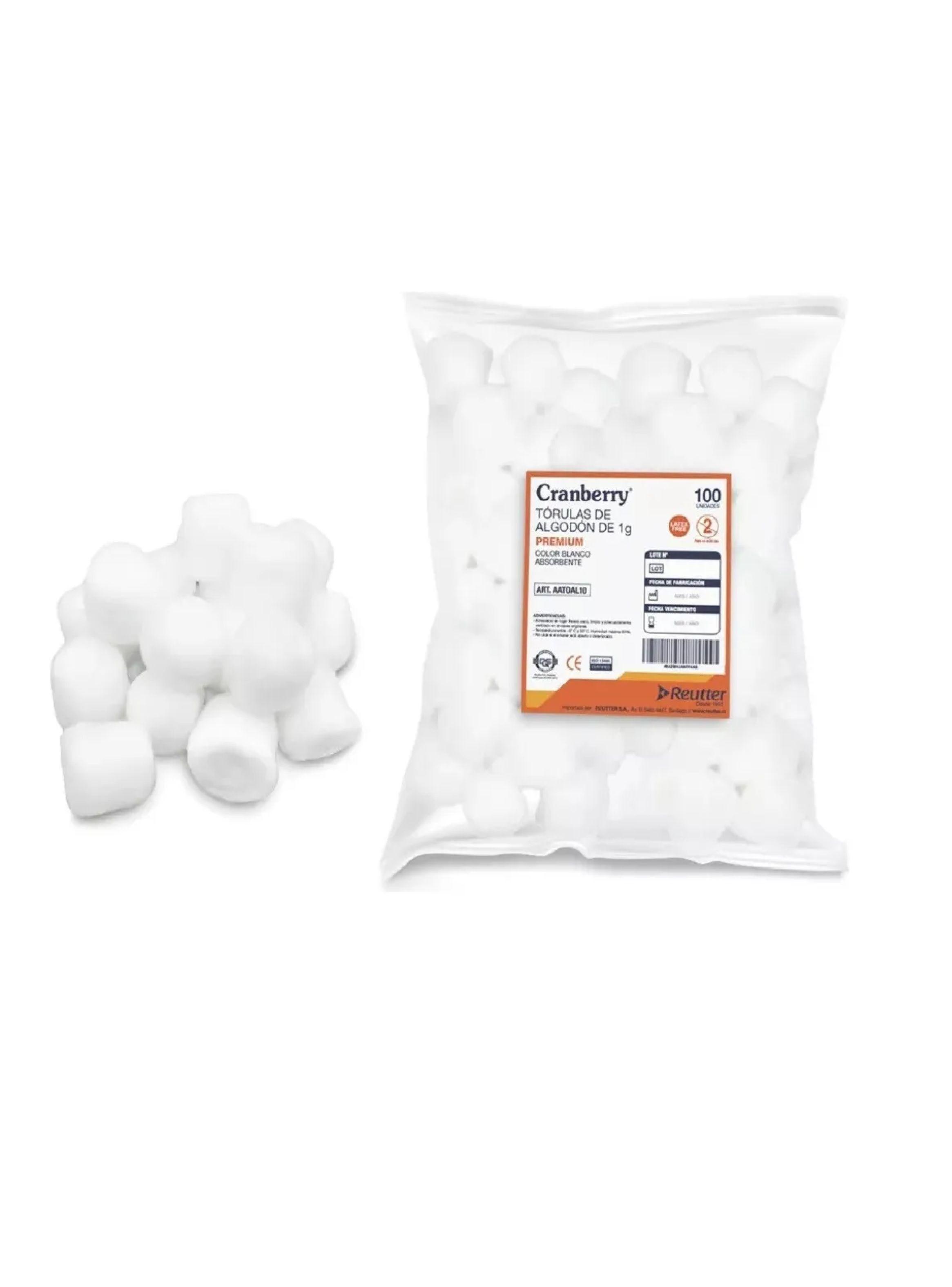 Tórulas Algodon De 1g Premium Cranberry 100 Unidades-0