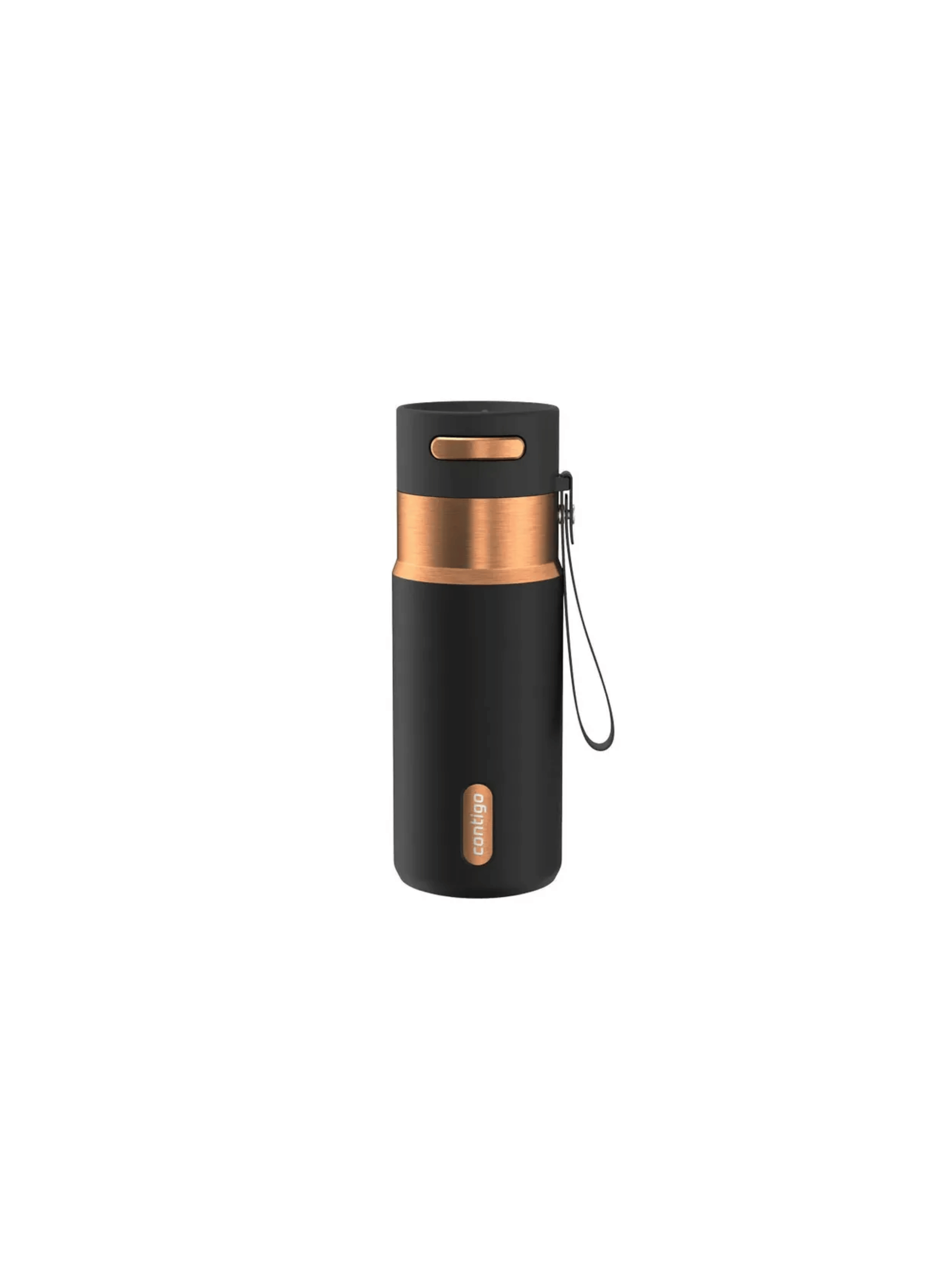 Vaso Mug Termico Contigo Autoseal 473 Ml Negro y Dorado-1