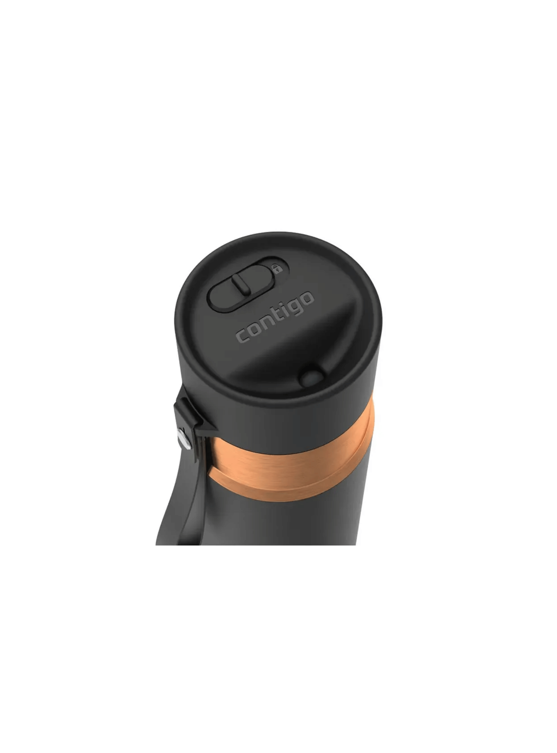 Vaso Mug Termico Contigo Autoseal 473 Ml Negro y Dorado-2
