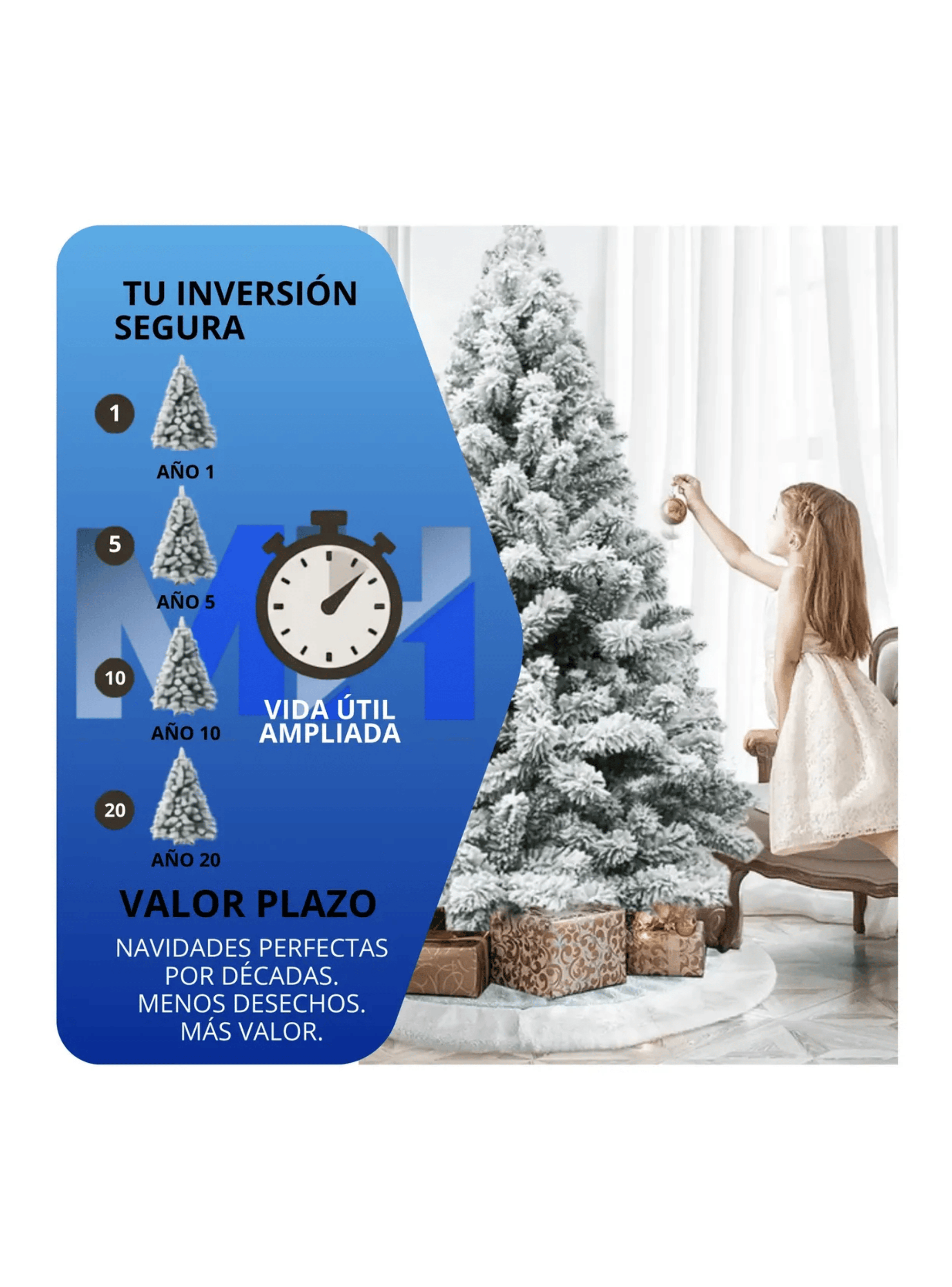 Arbol De Navidad Nevado 180 Cm 1 8 Metros Base Metalica-2