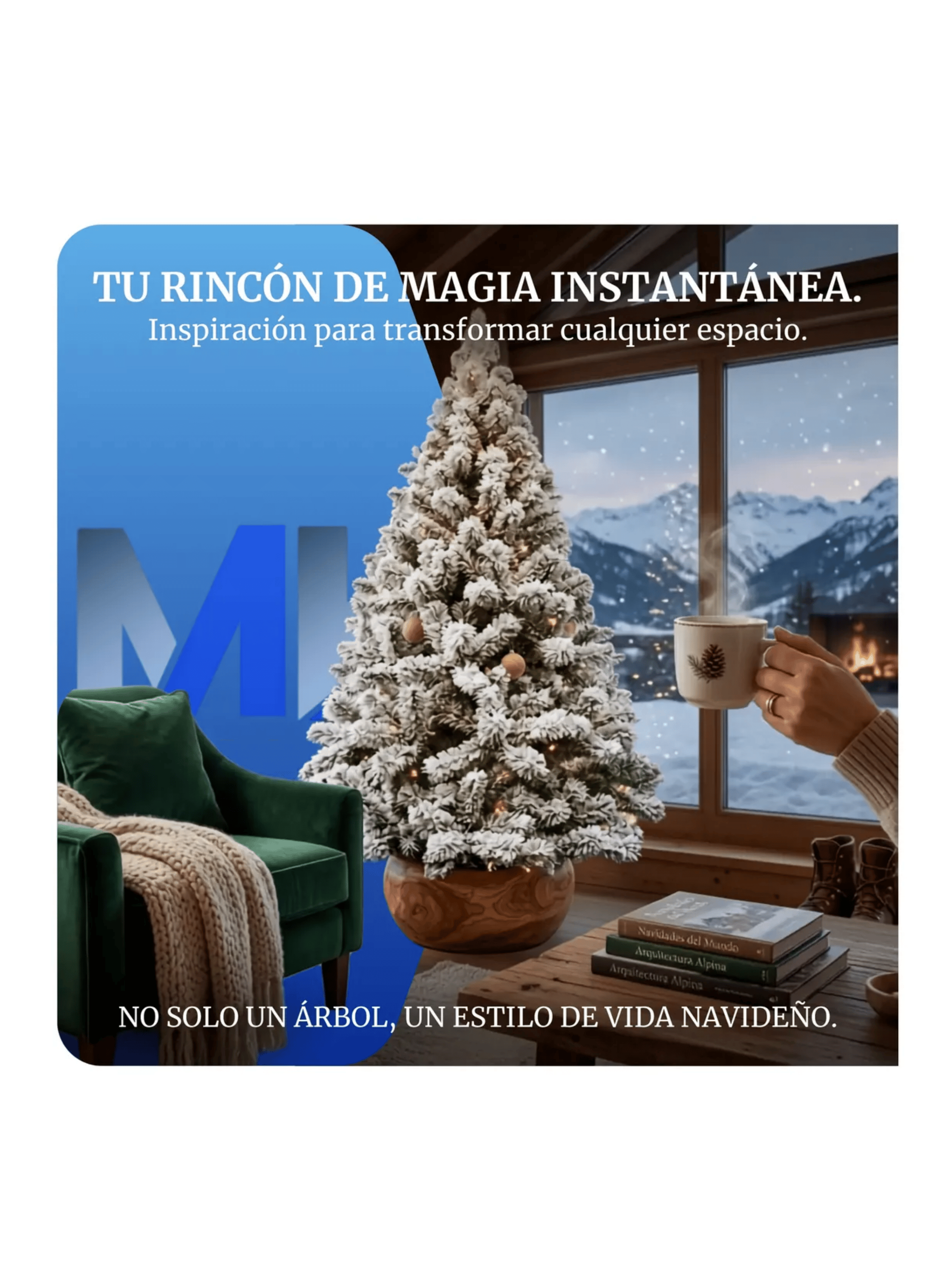 Arbol De Navidad Nevado 180 Cm 1 8 Metros Base Metalica-4
