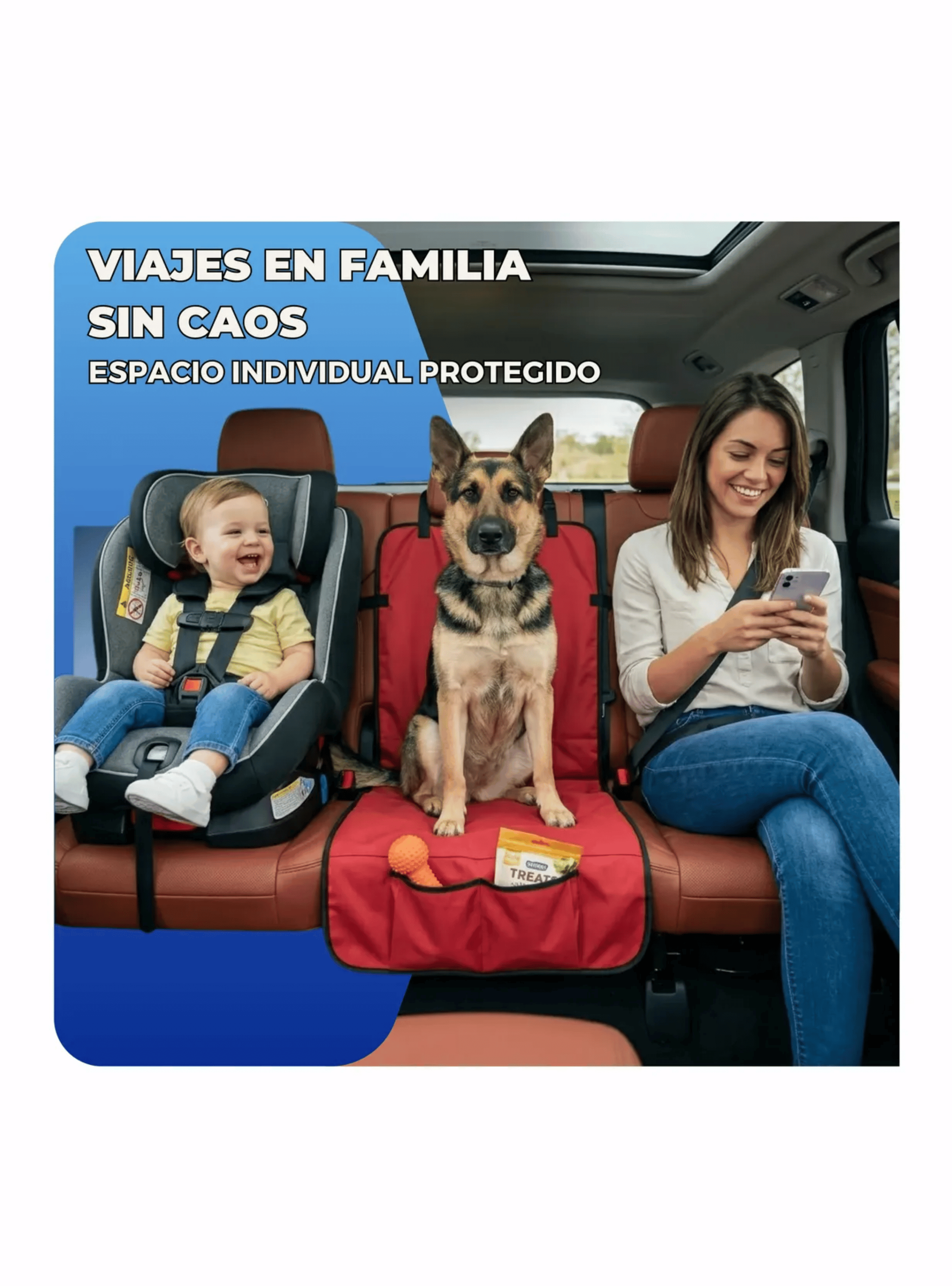 Cubre Asiento Auto Mascota Perro Gato Impermeable 120x60 Cm-4