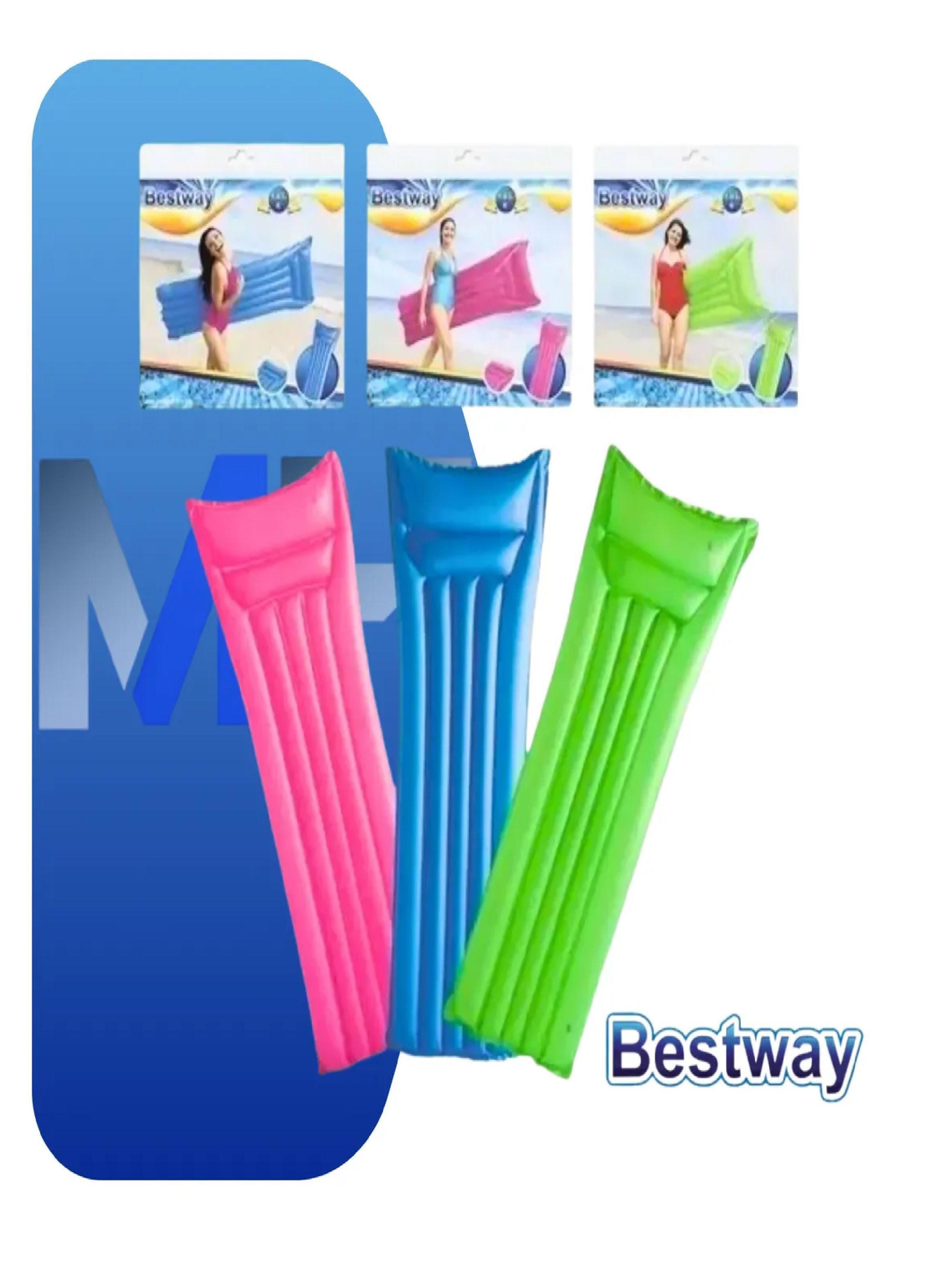 Flotador Inflable Cama Piscina 183cm Color Bestway Pack X3-2