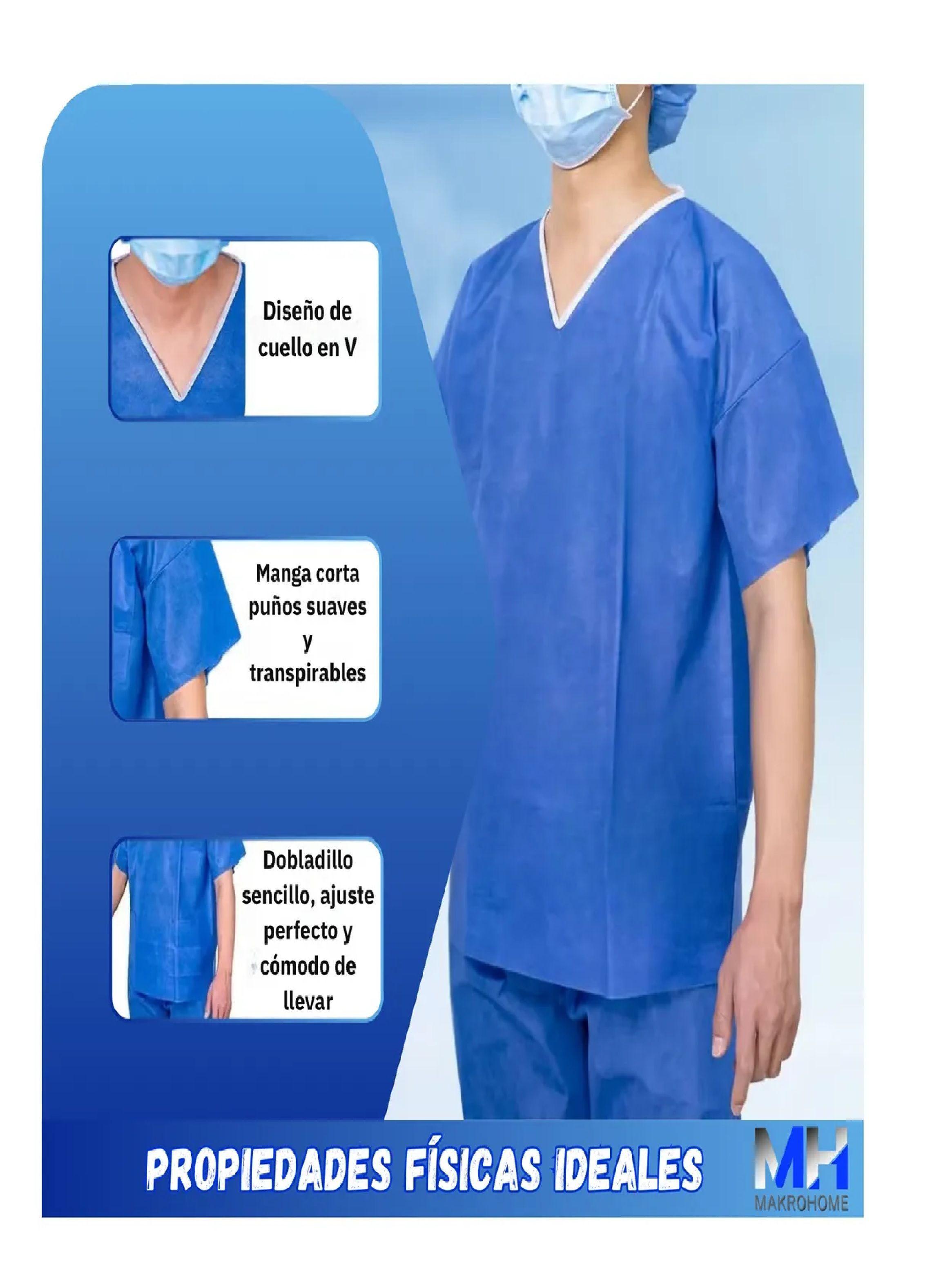 Traje Medico Desechable Ambo Sms Pack X 50 Camisa + Pantalon-2