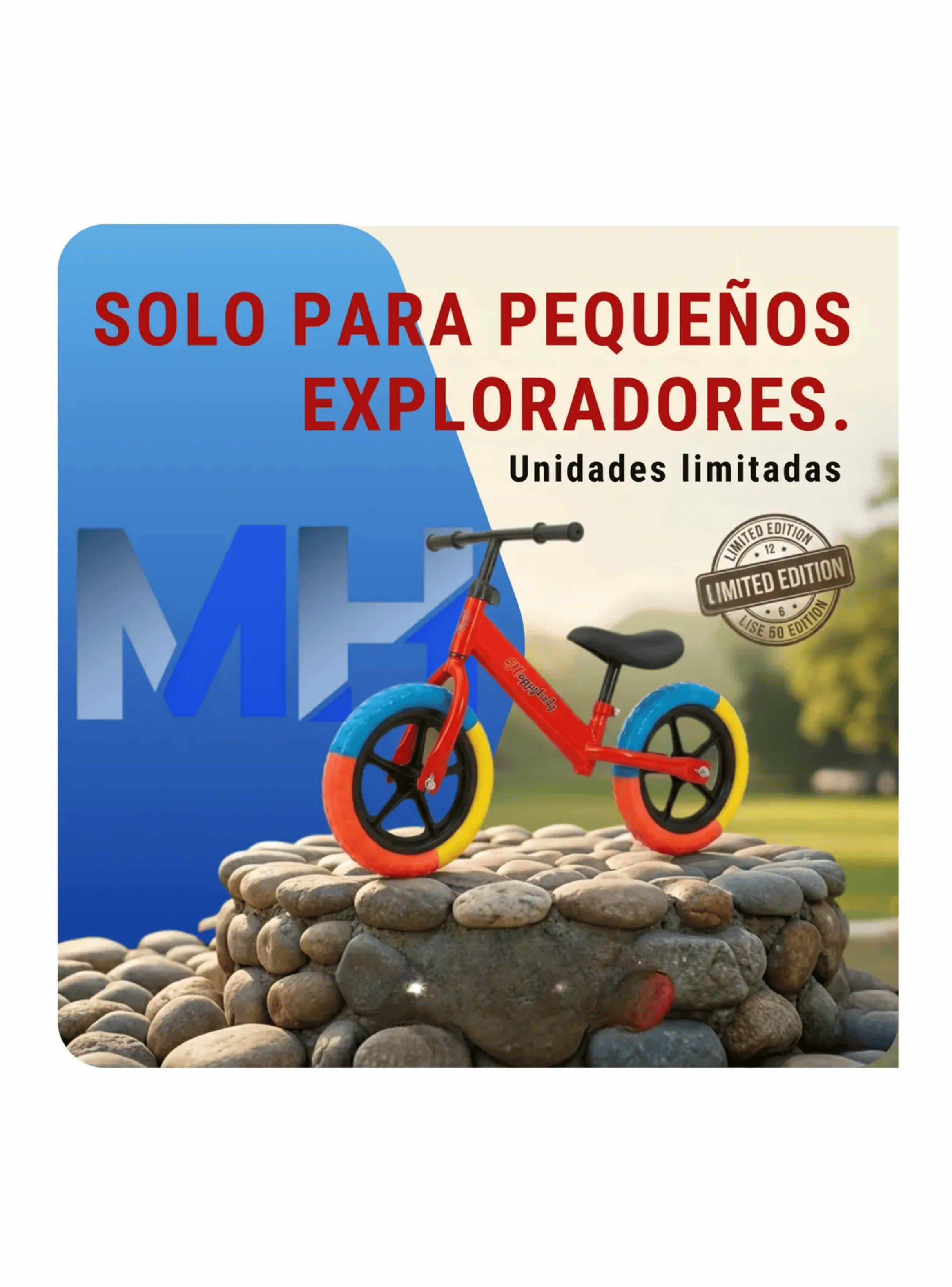 Bicicleta De Equilibrio Aprendizaje Ni os Sin Pedales Star Rojo-5