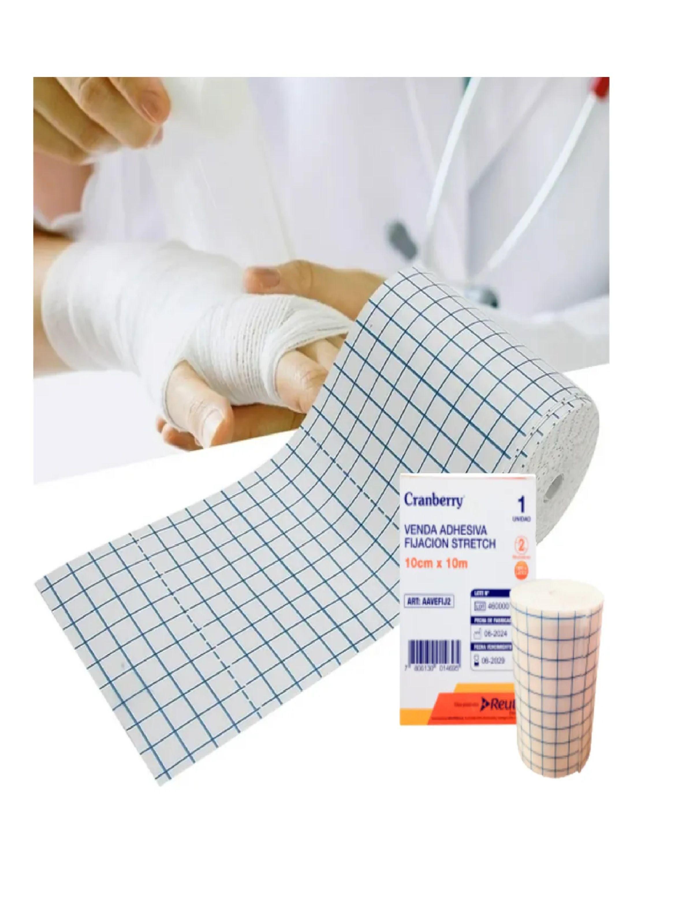 Venda Adhesiva Fijación Stretch 10cmx10m Cranberry Fixomull-2