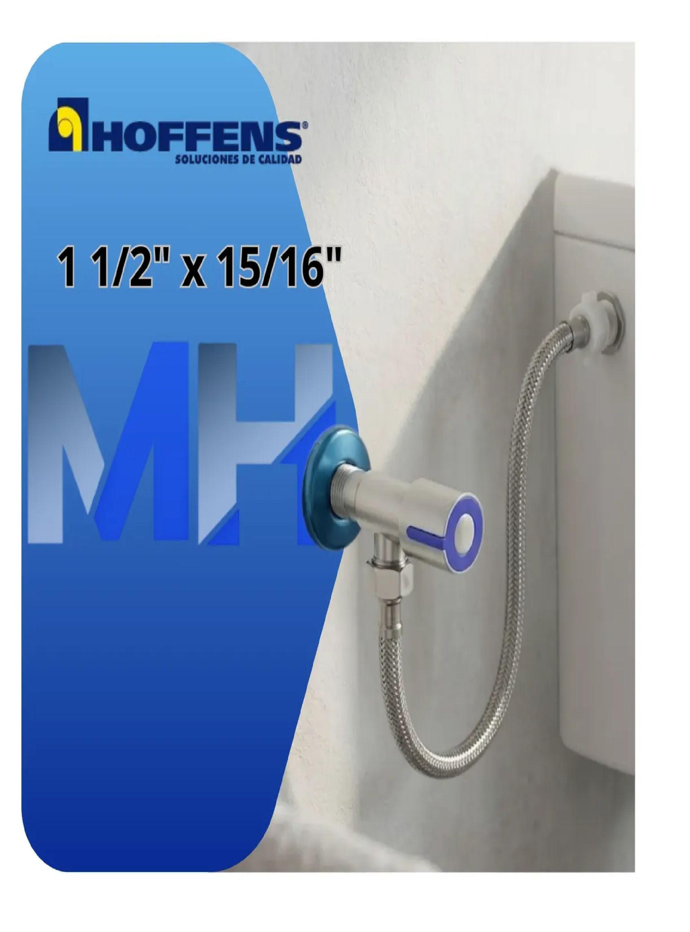 Llave Angular Laton + Flexible Acero Inox 30cm Wc 1/2x15/16-3