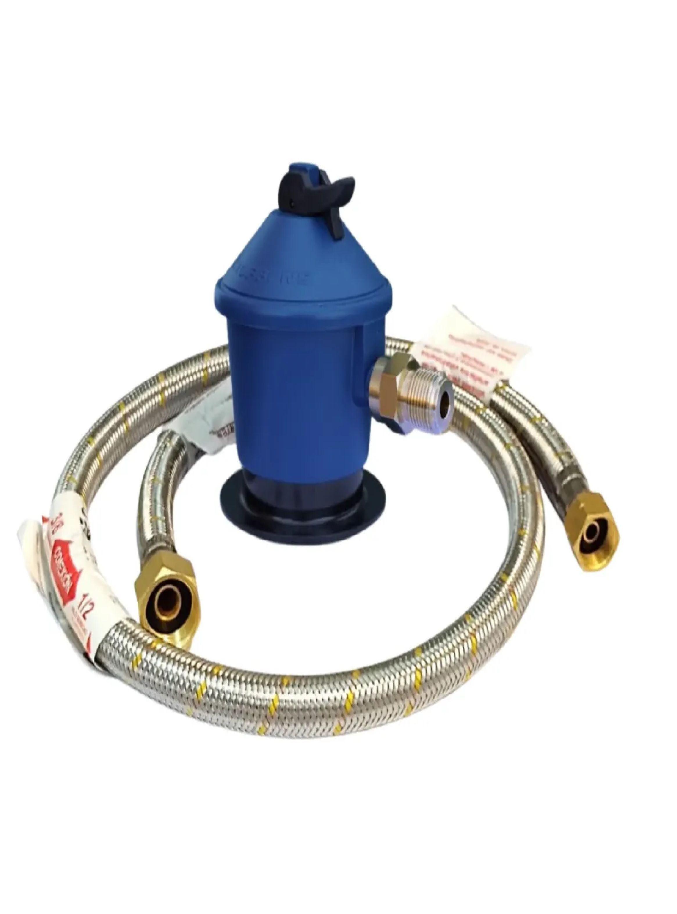 Kit Regulador Gas 5-11-15kg + Flexible 1mt Certificado Sec-0